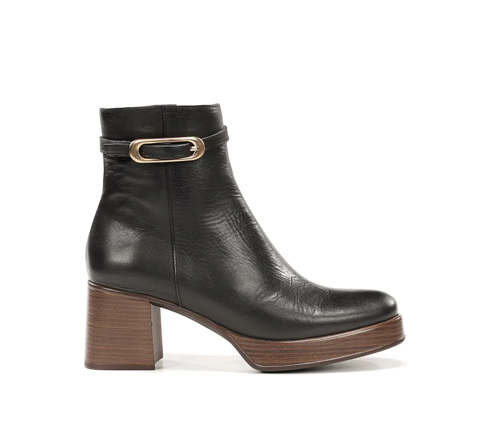 Dorking by Fluchos Cristel D9733 Bottine Femme Noir