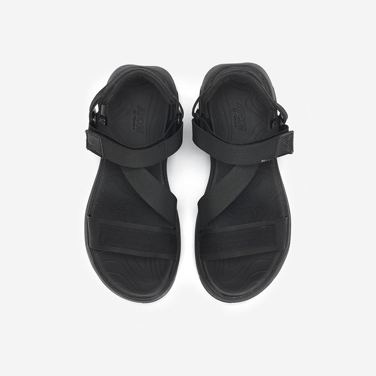Atom by Fluchos Energy AT182 Sandale Sport Femme Noir