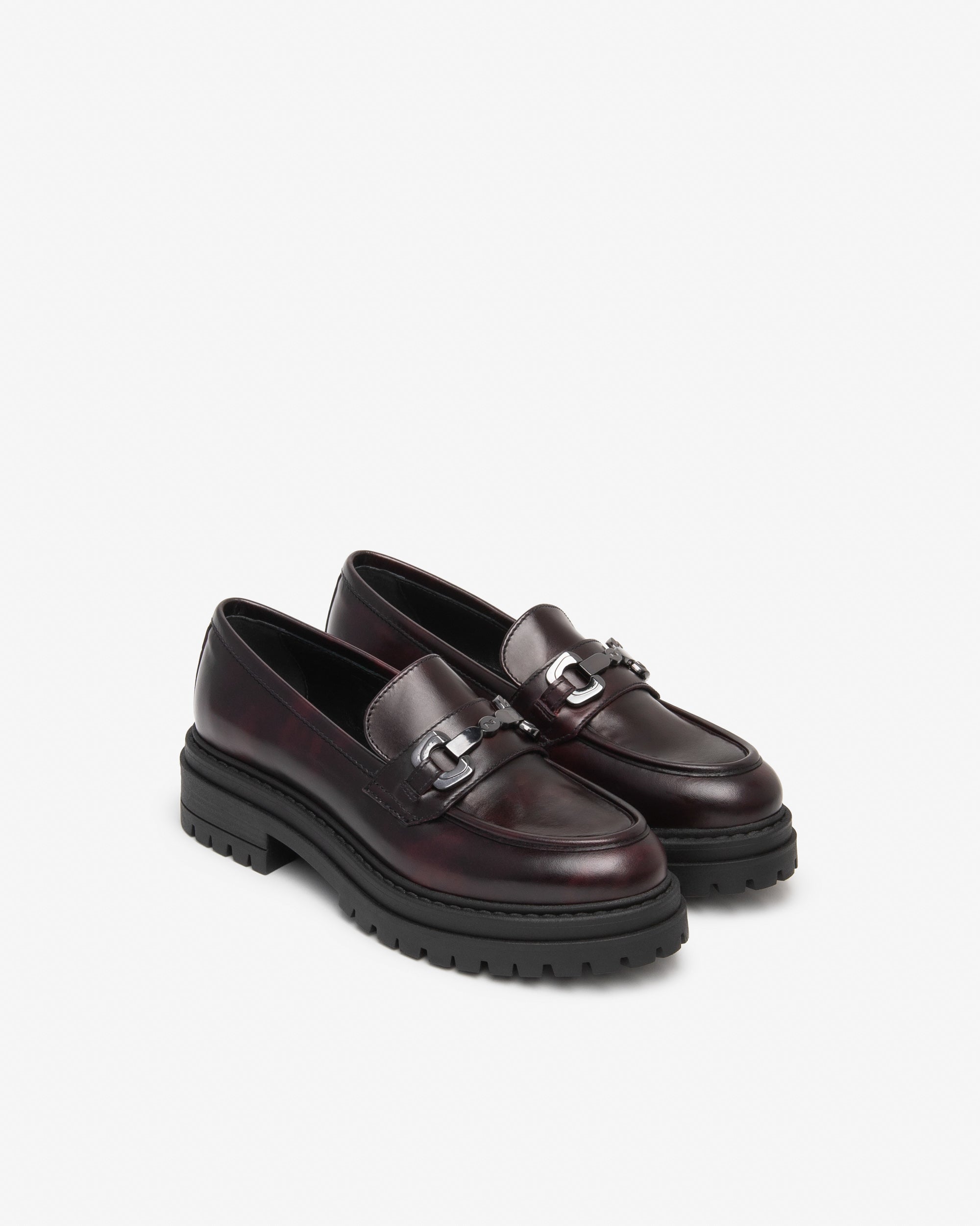 Nero Giardini Loafers mocassin cuir femme talon 40 mm