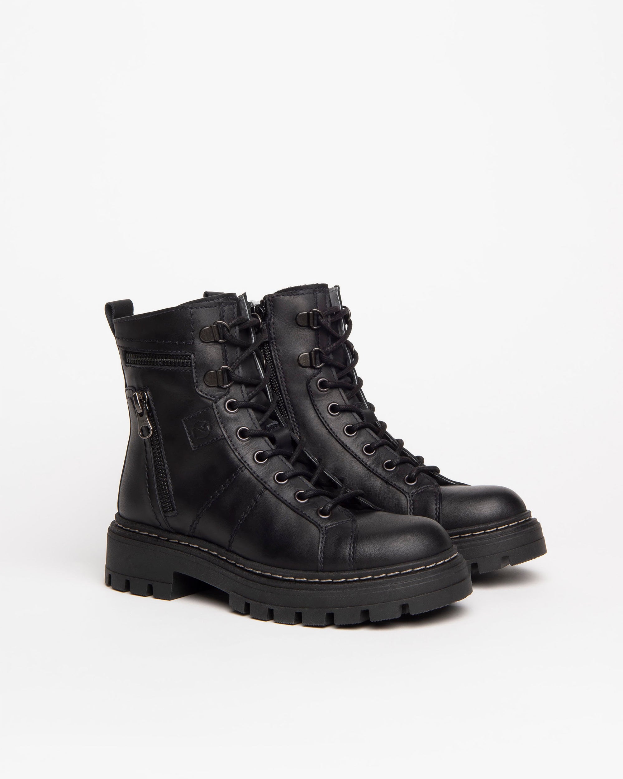 Nero Giardini Combat Boots Bottines Cuir Fille Lacets
