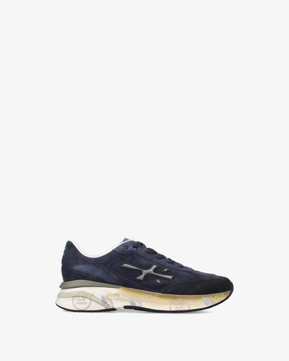 Premiata Moerun 7776 sneakers homme bleu mesh