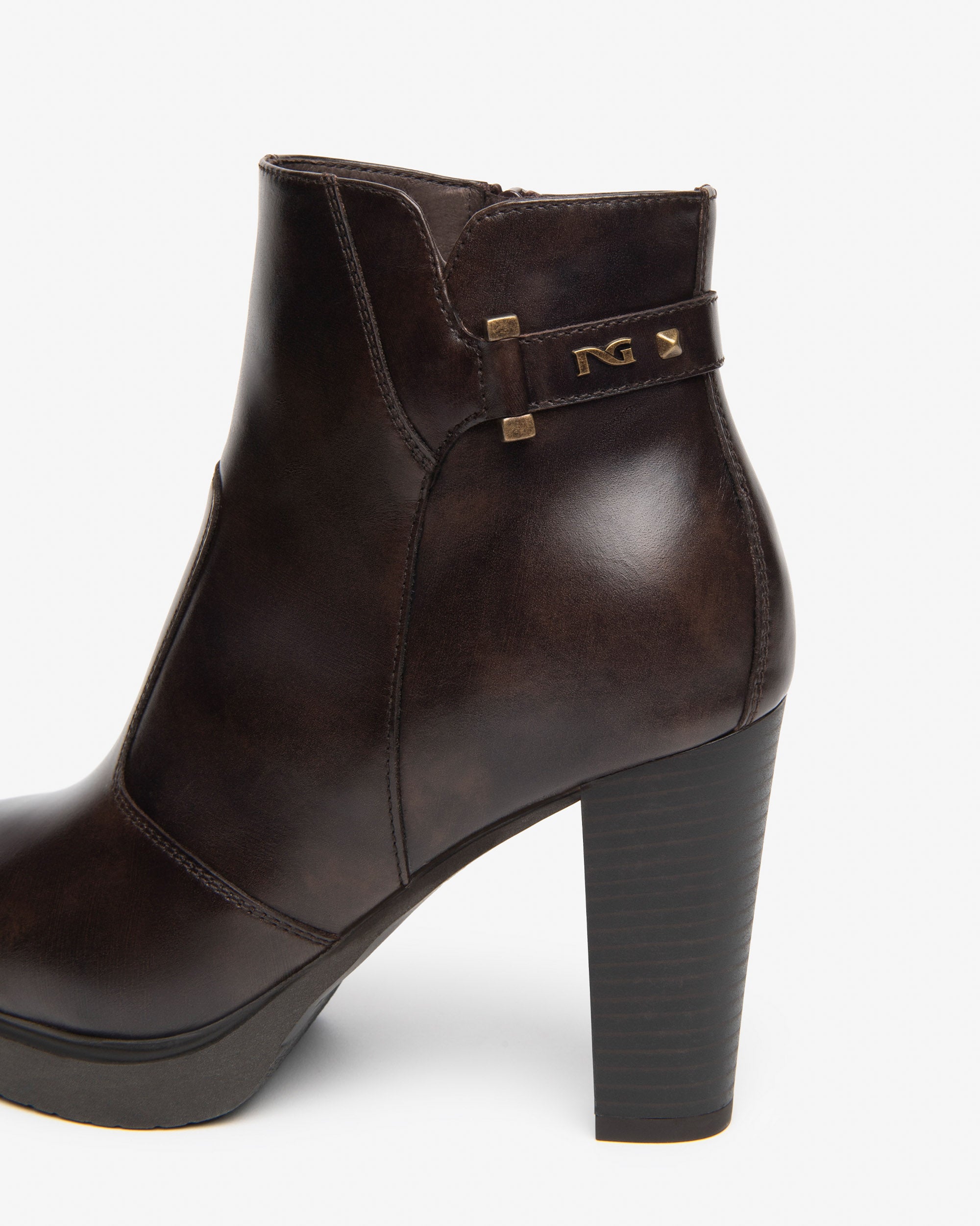 Nero Giardini Ankle Booties bottines cuir femme talon 95 mm