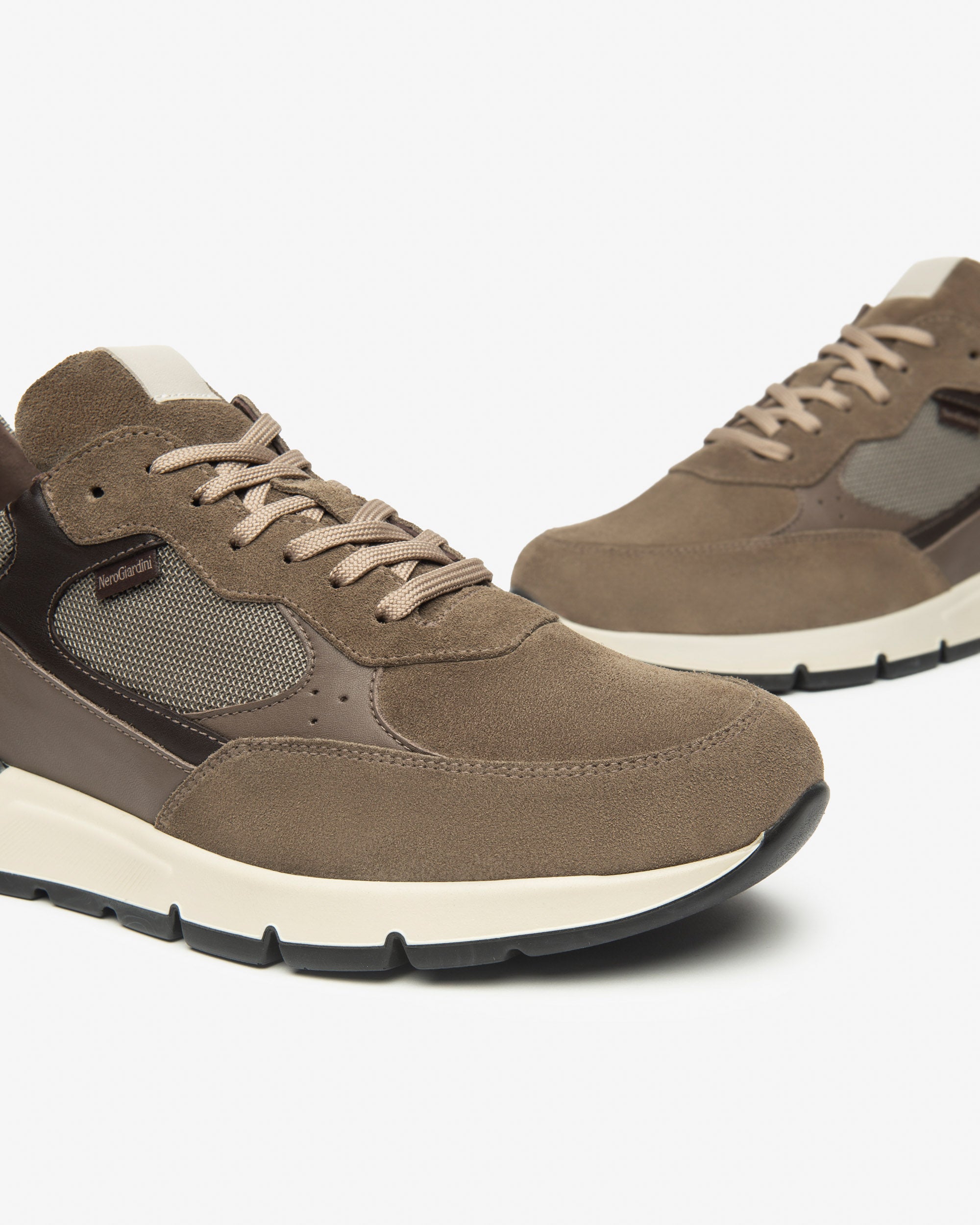 Nero Giardini Sneakers homme suède cuir toile