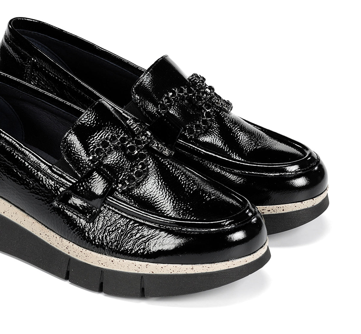 Fluchos Dorking India D9325 mocassins femme noir
