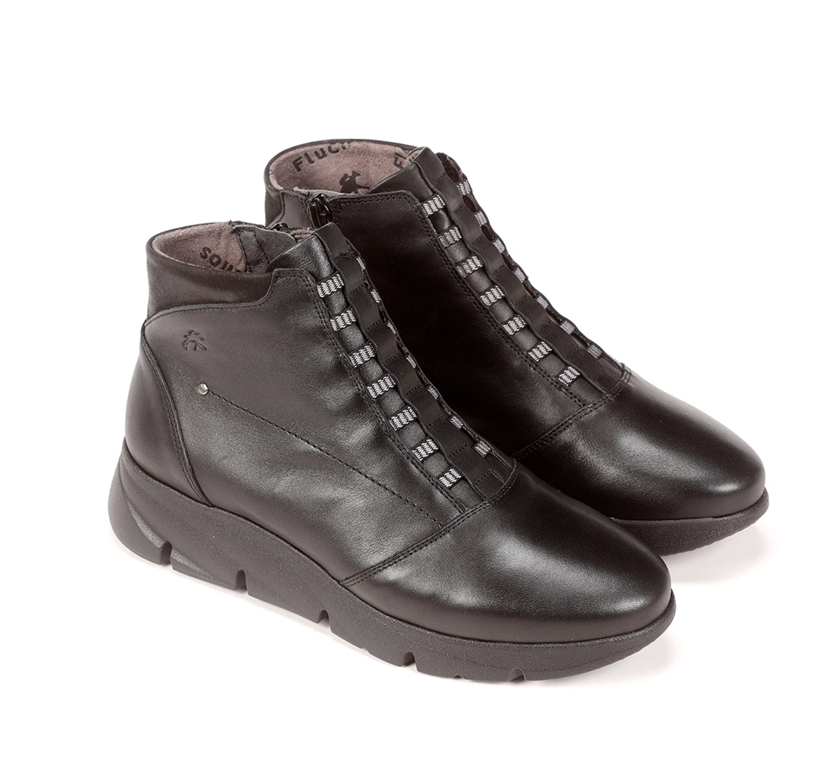 Fluchos Bona F1358 bottines noires femme talon