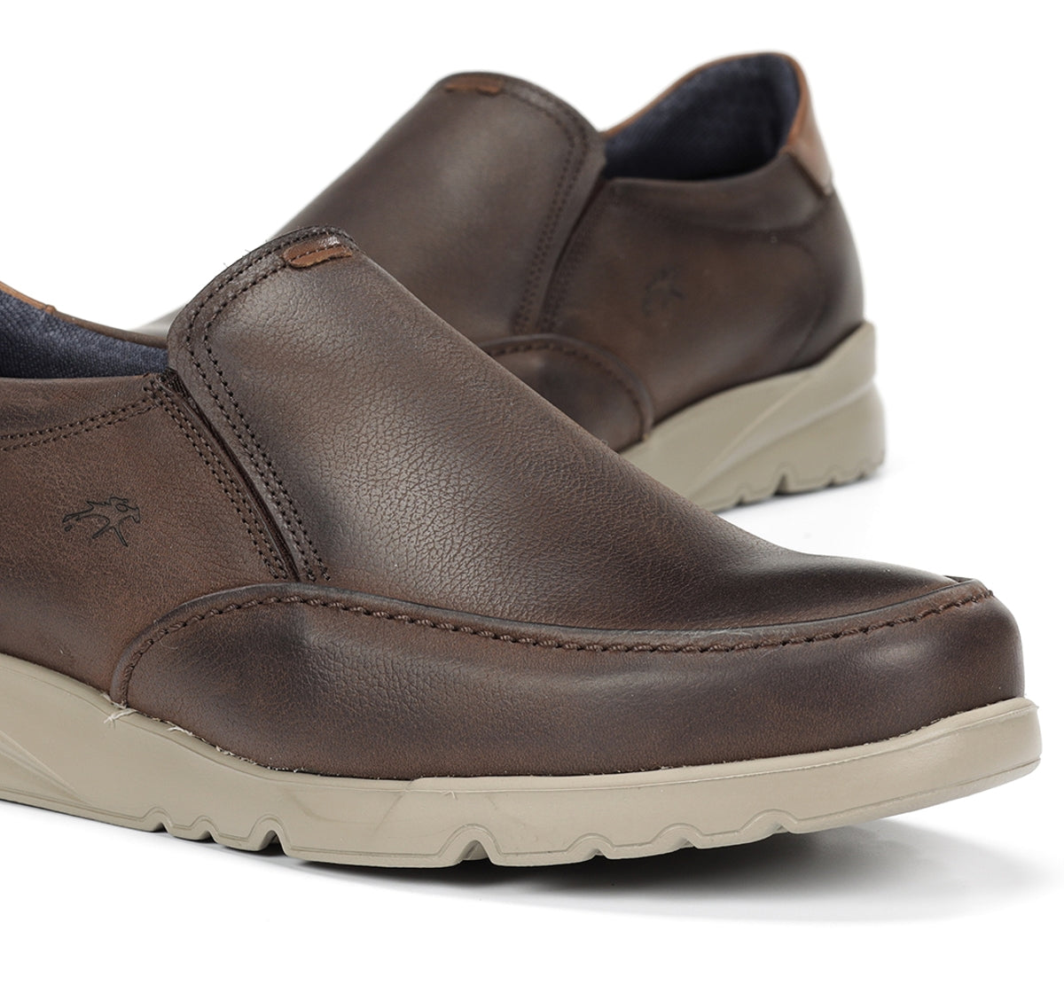 Fluchos Daryl F1458 slip on marron cuir homme