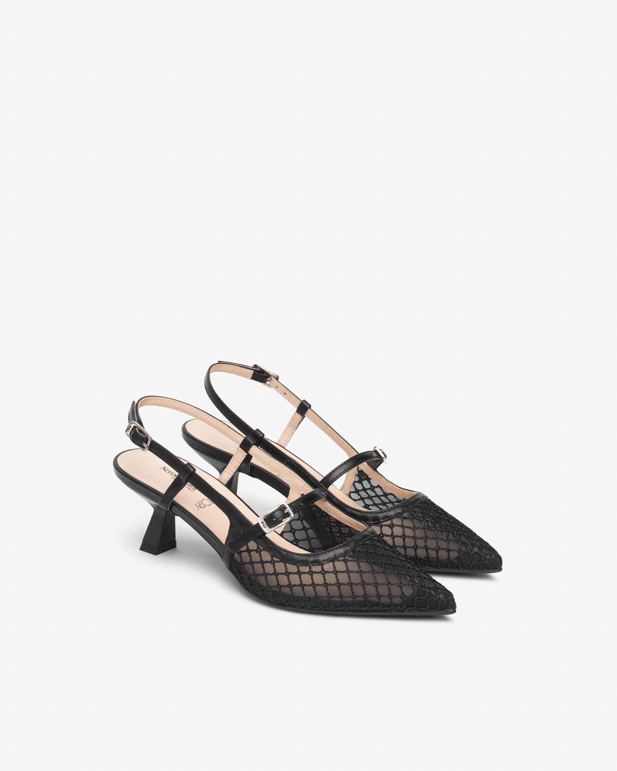 Nero Giardini Slingback escarpins cuir toile femme 38