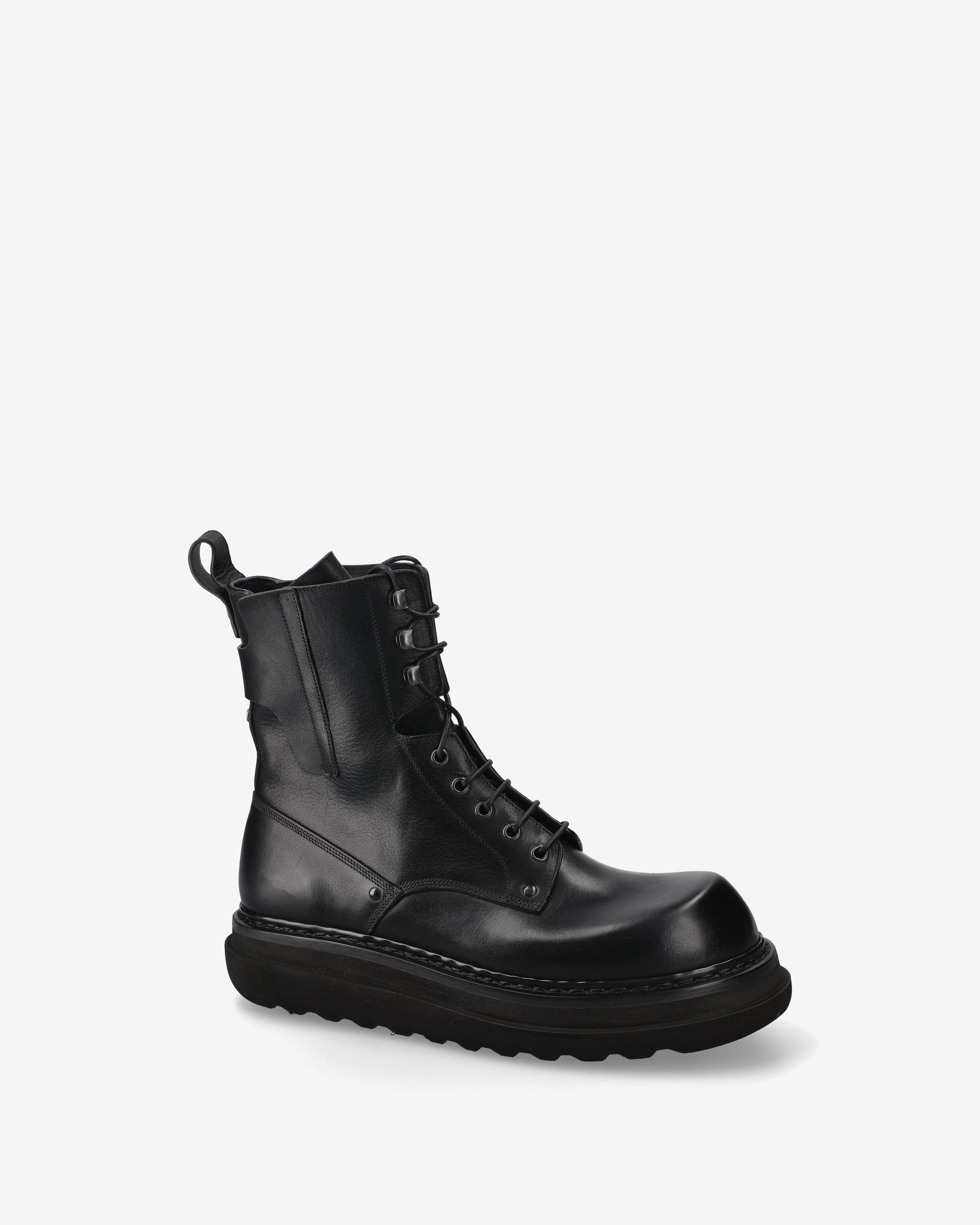 Premiata Polacchini bottines cuir noir homme