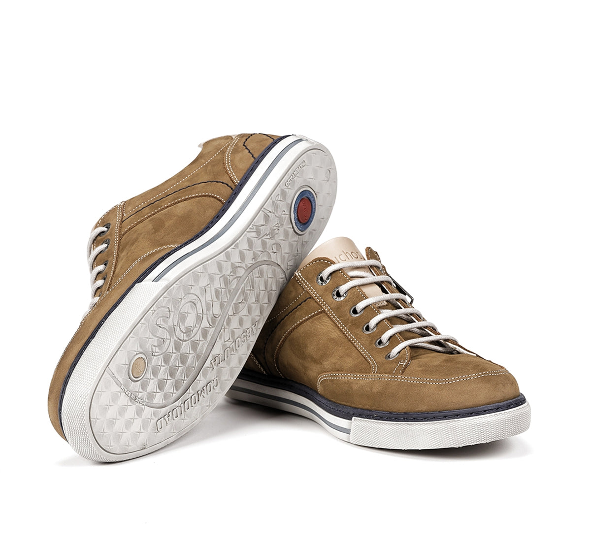 Fluchos Quebec 9376 chaussure sport verte homme cuir