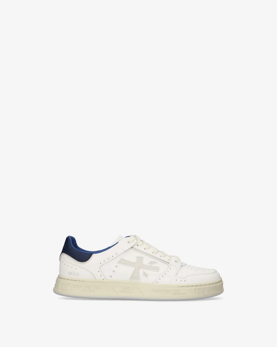 Premiata Quinn 8211 Sneakers Blanc Bleu Royal