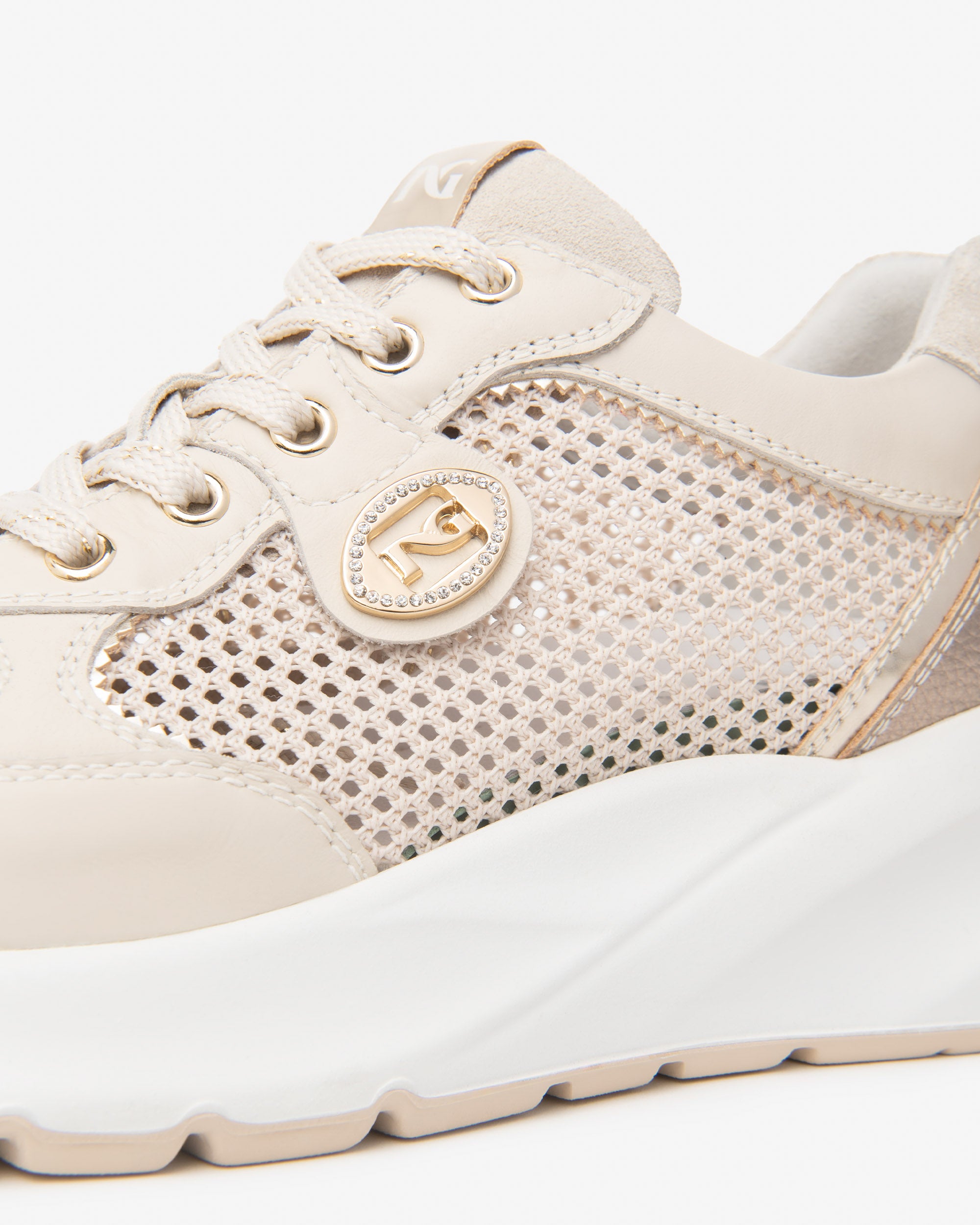 Nero Giardini Sneakers basket cuir femme toile 35-41