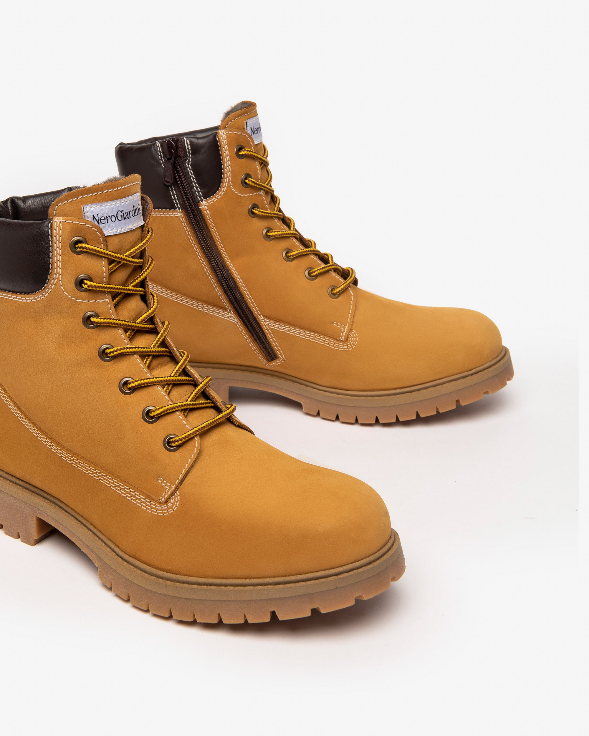 Nero Giardini Combat Boots rangers cuir homme