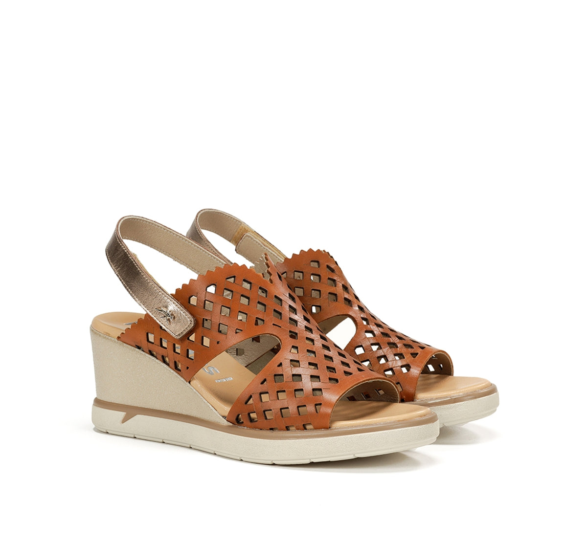Fluchos Smash F1972 sandales marron femme compensées
