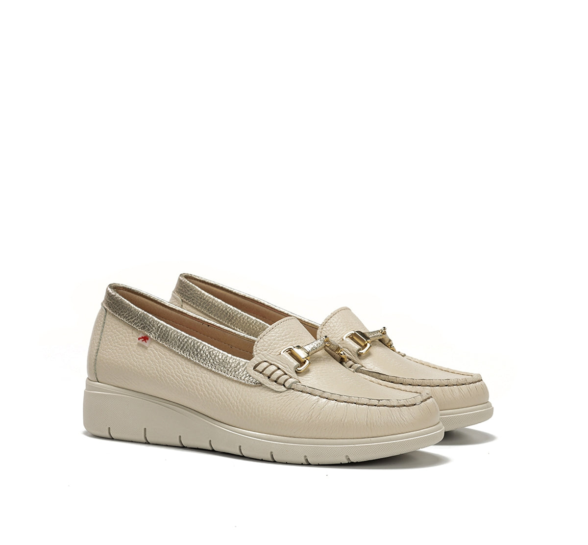 Fluchos Fluvia F2421 mocassins femme taupe cuir