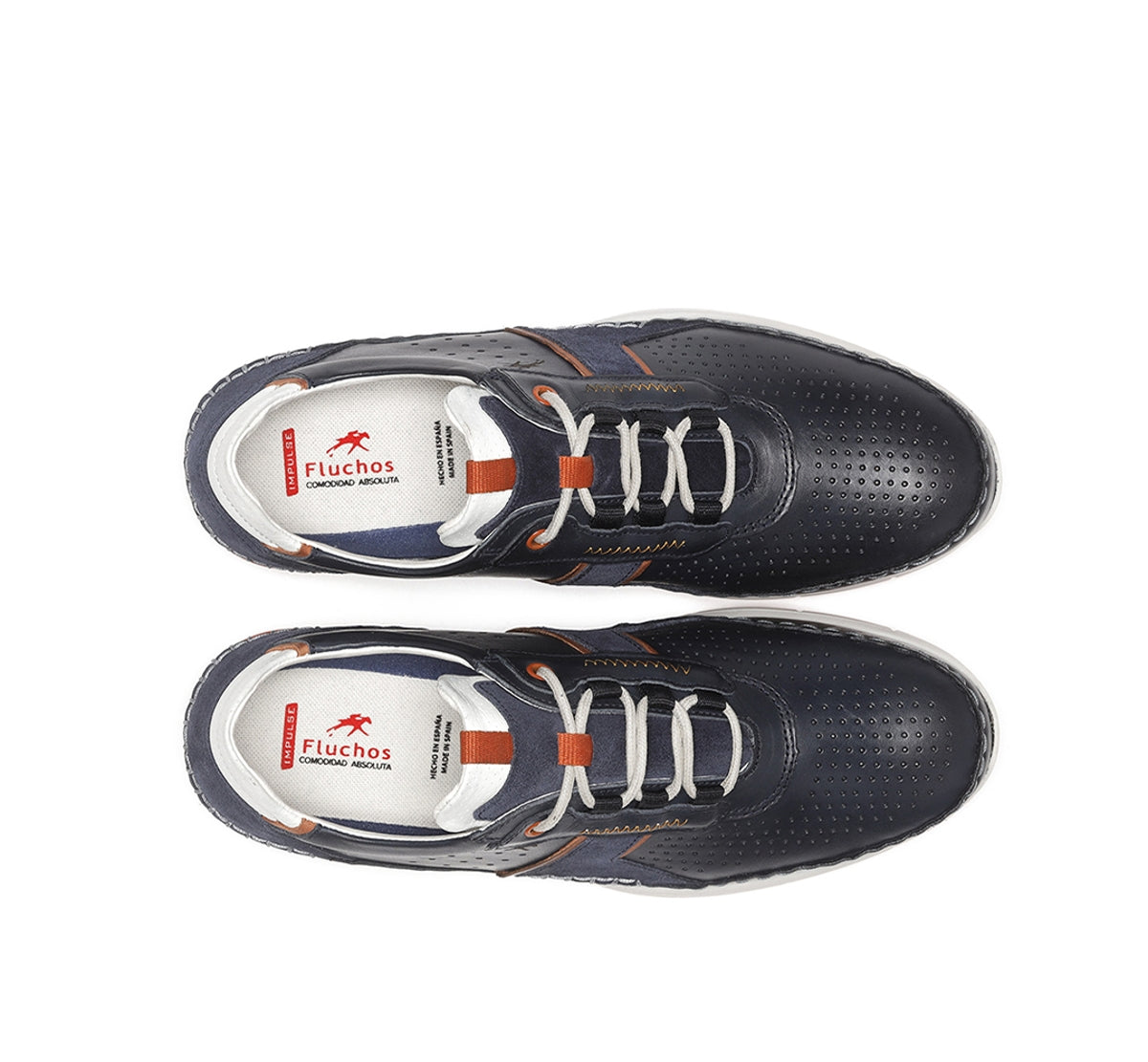 Fluchos Yannic F1442 baskets homme bleues lacets