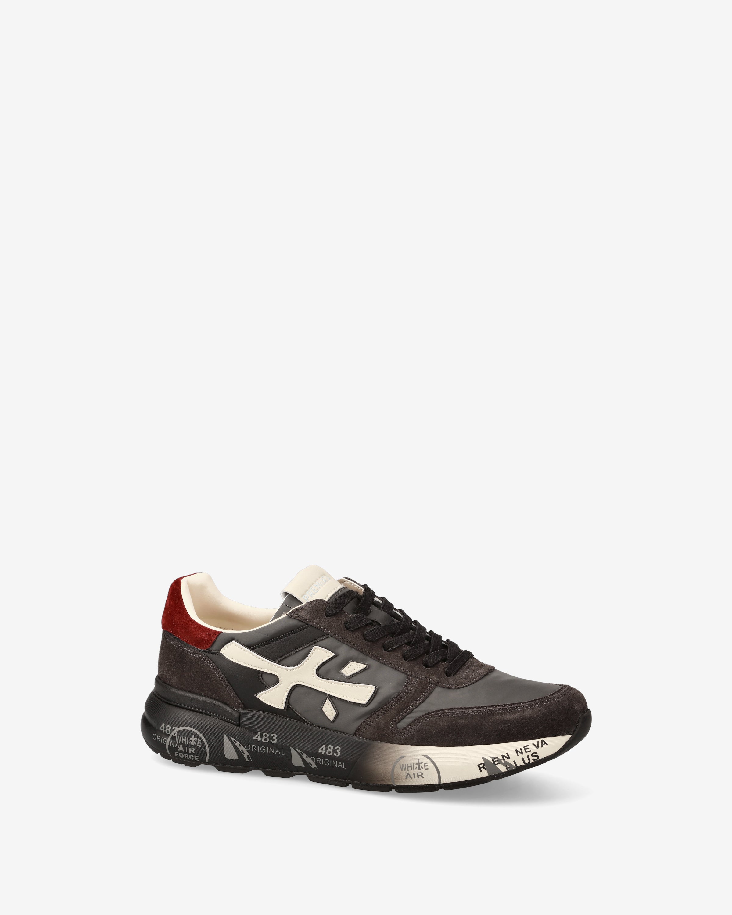 Premiata Mick 7719 baskets homme noir daim