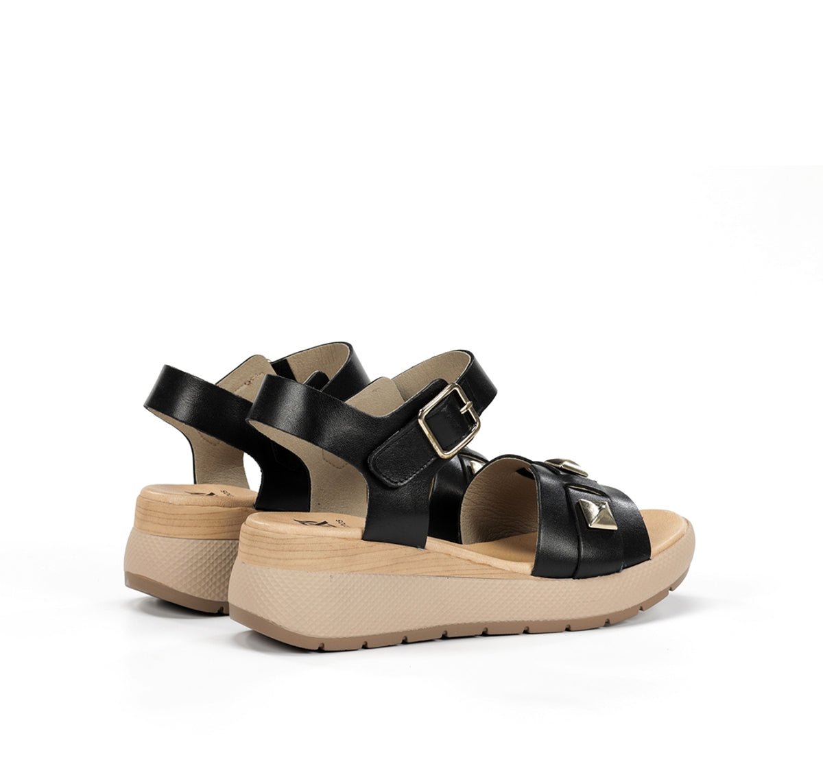 Dorking by Fluchos Ever D9497 sandales noir femme cuir