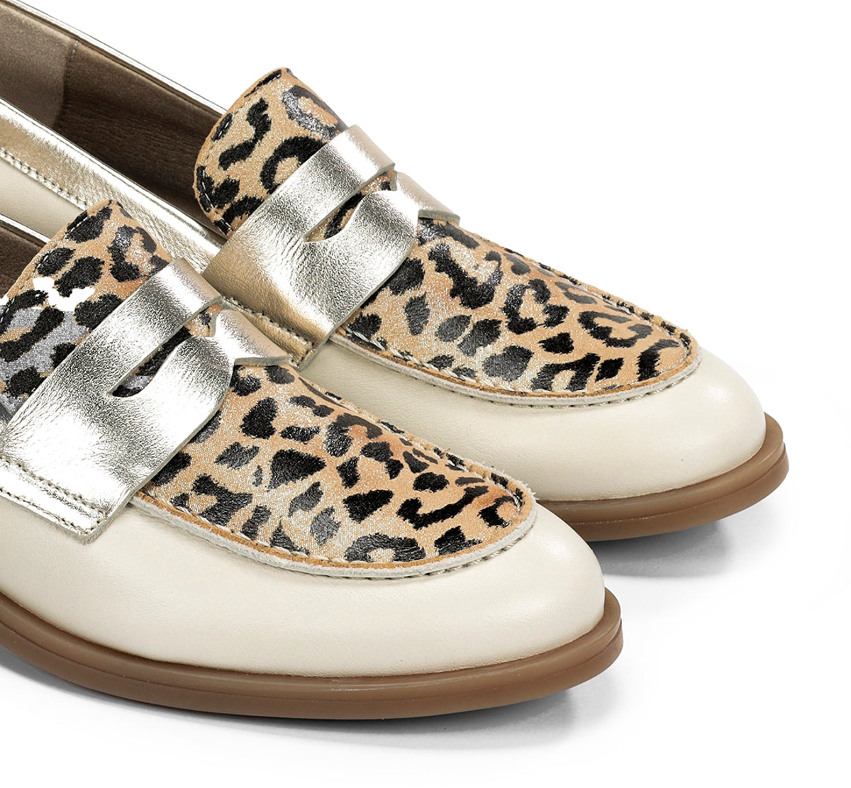 Fluchos Dorking Harvard D9455 mocassin doré femme