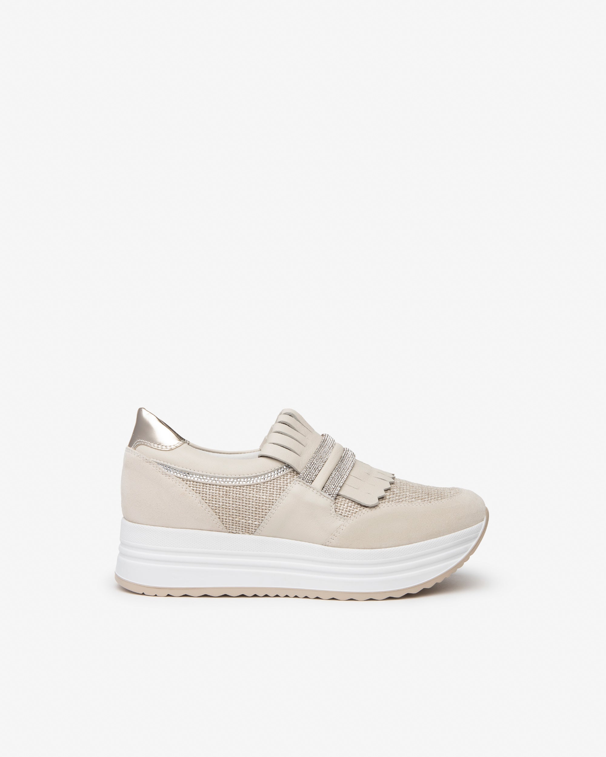Nero Giardini Sneakers Baskets Femme Daim Cuir Toile 38