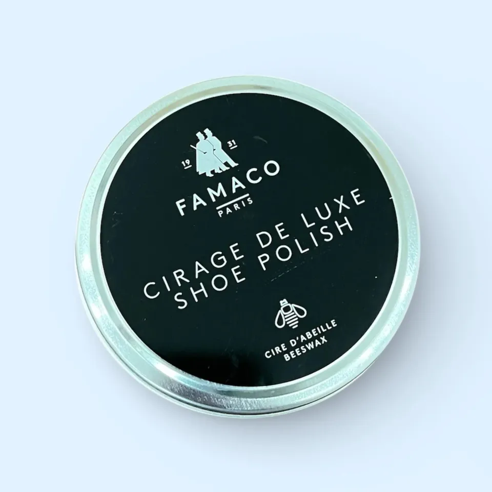 Famaco crème cirage incolore cire abeilles cuir