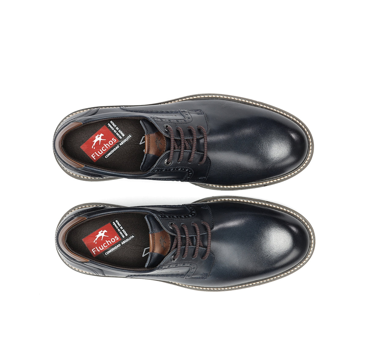 Fluchos Buggy F2319 chaussures bleues homme cuir