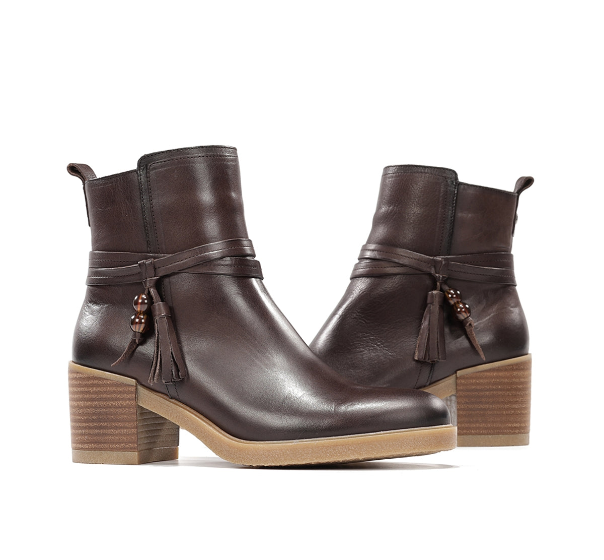 Dorking Aroma D9756 bottines marron cuir femme