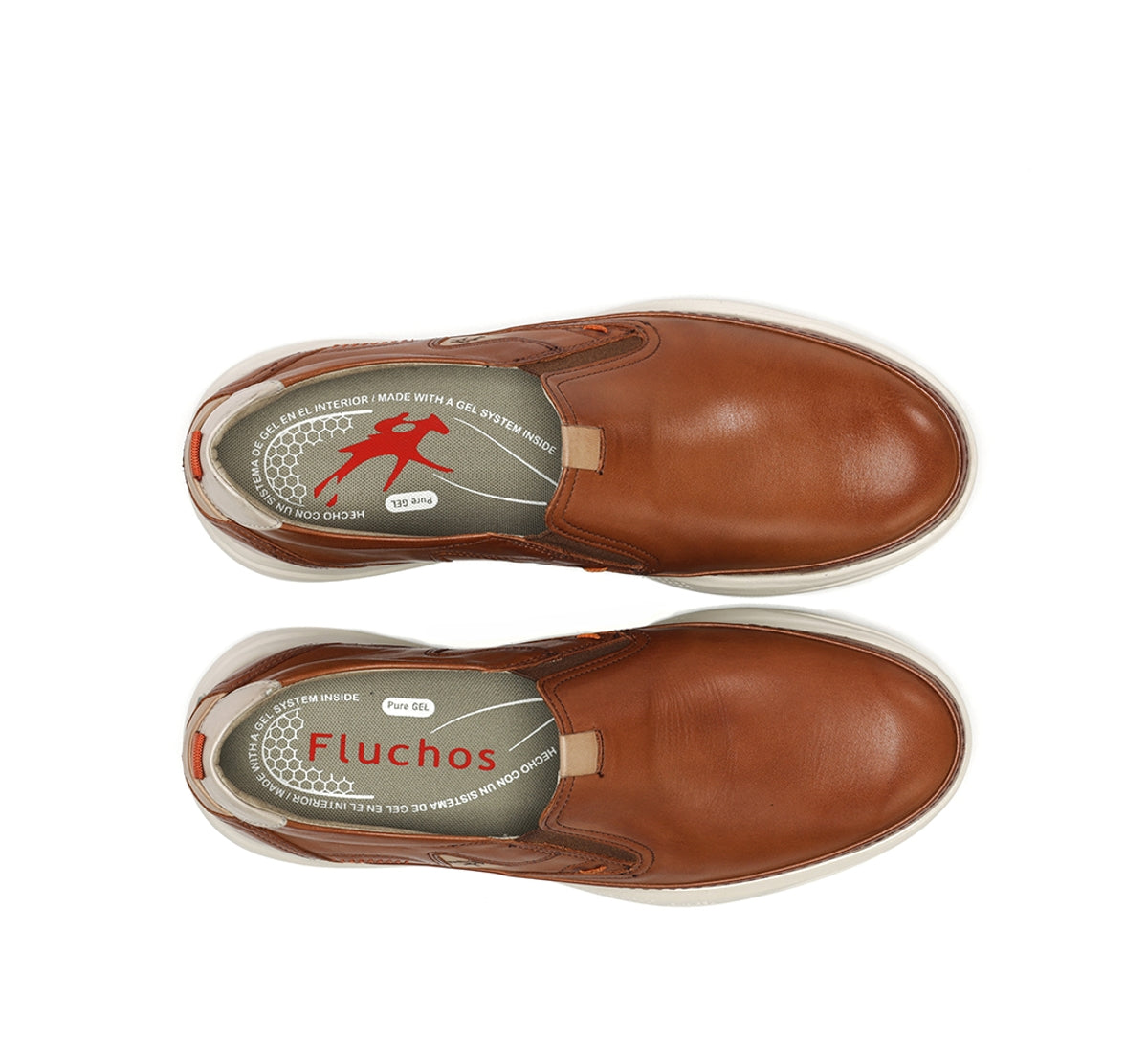 Fluchos Kadir F2445 slip on marron homme cuir