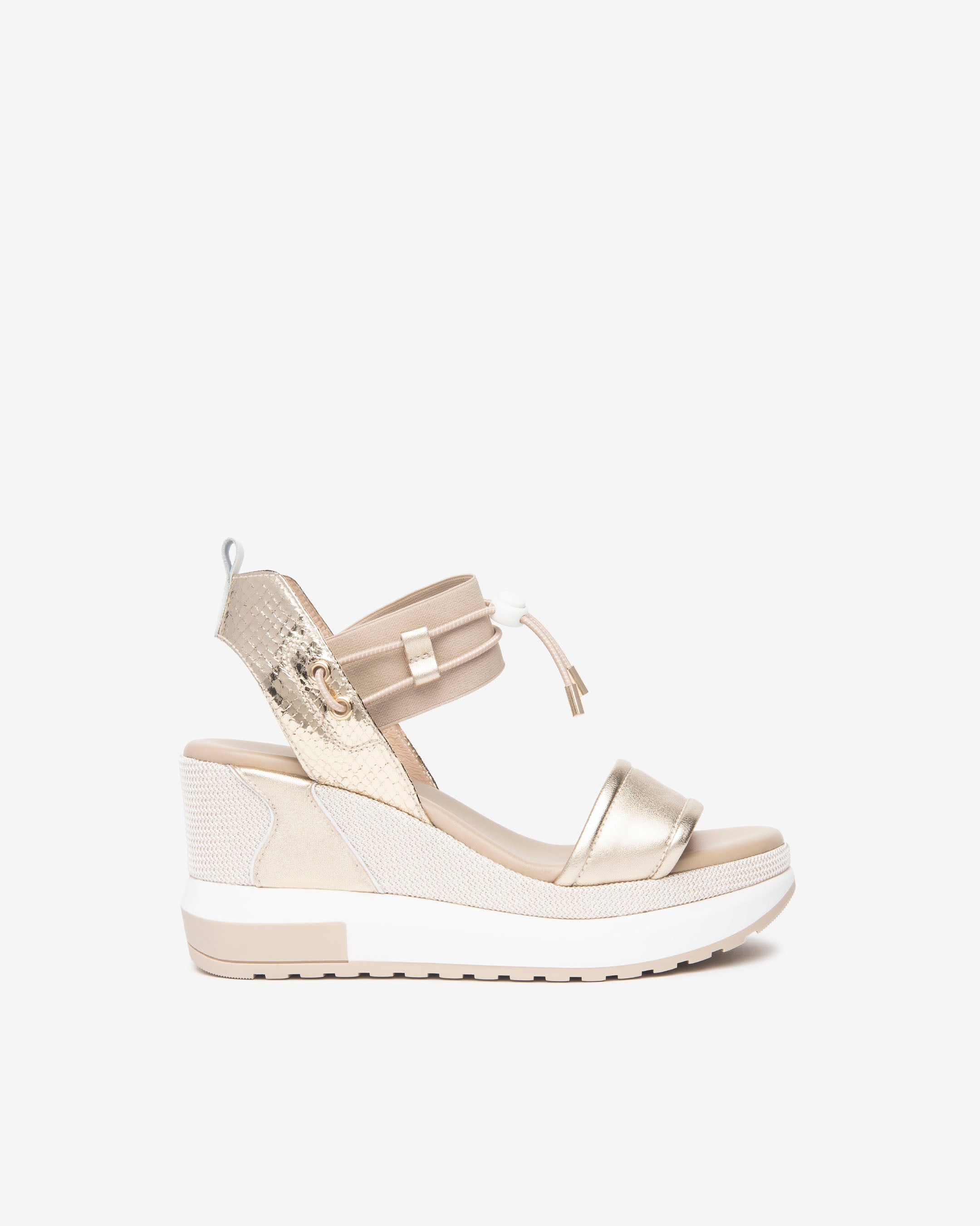 Nero Giardini Sandals sandales compensées cuir femme lacet