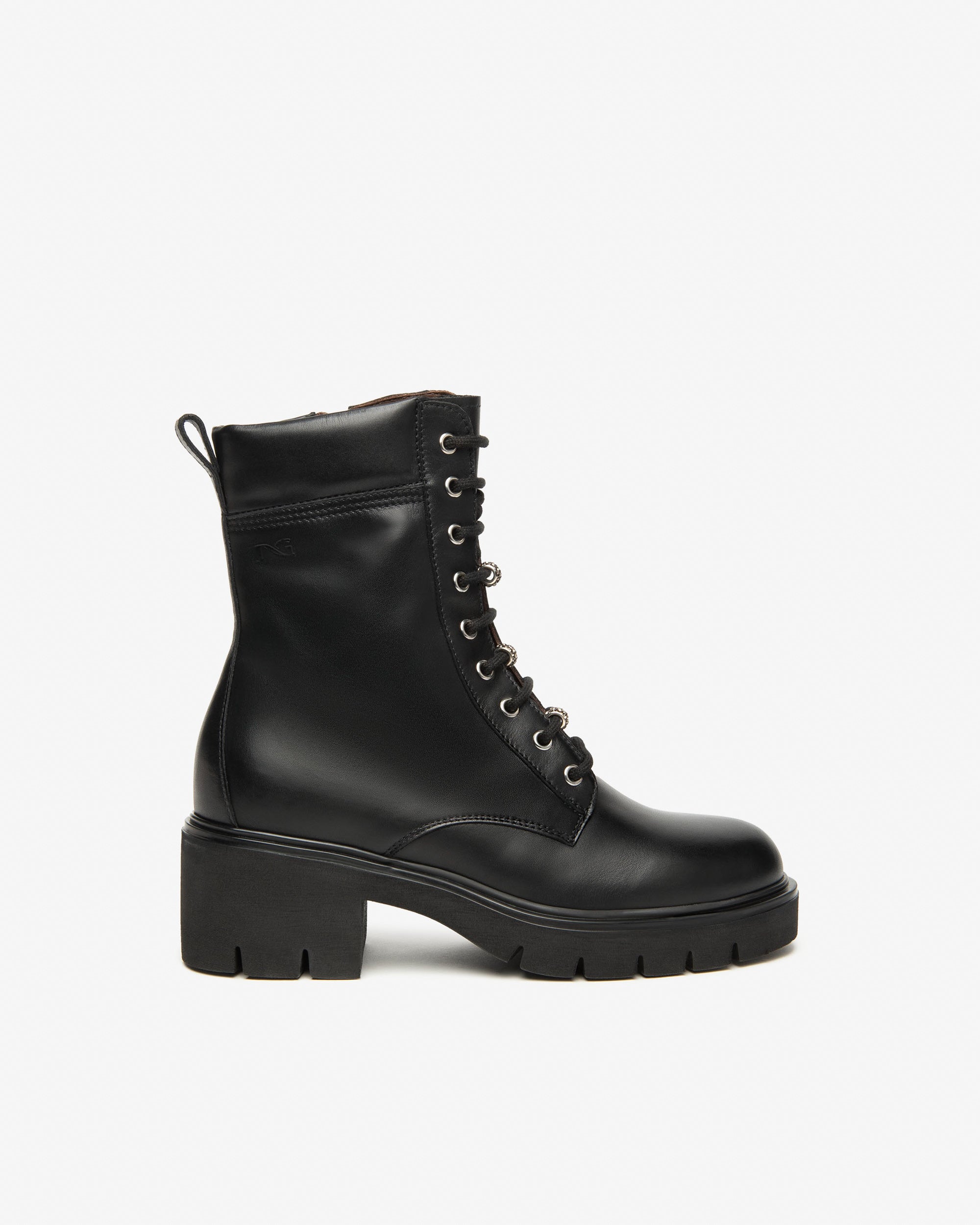 Nero Giardini Combat Boots rangers cuir femme