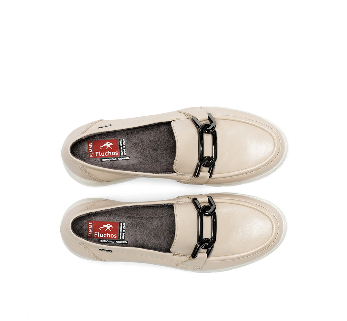 Fluchos Gladis F1794 mocassin femme taupe