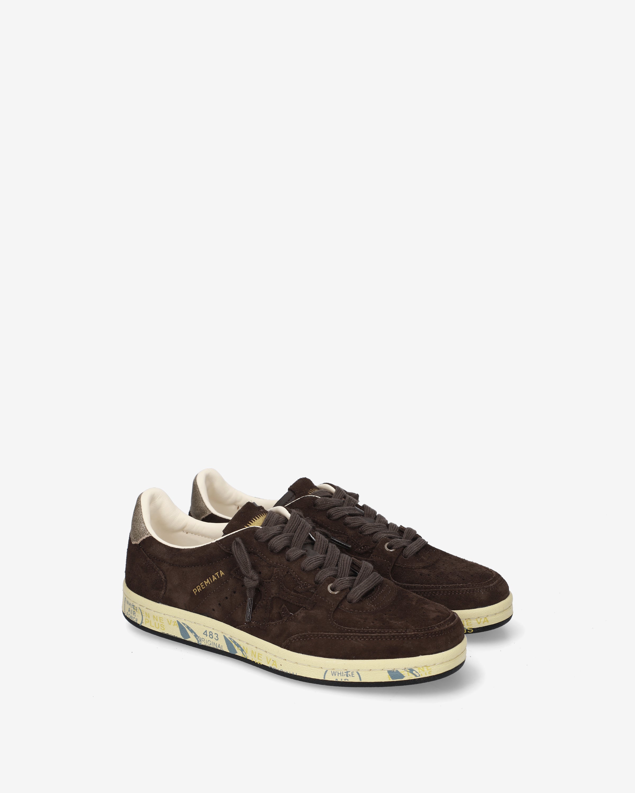 Premiata Bskt Clayd 8446 baskets marron foncé femme