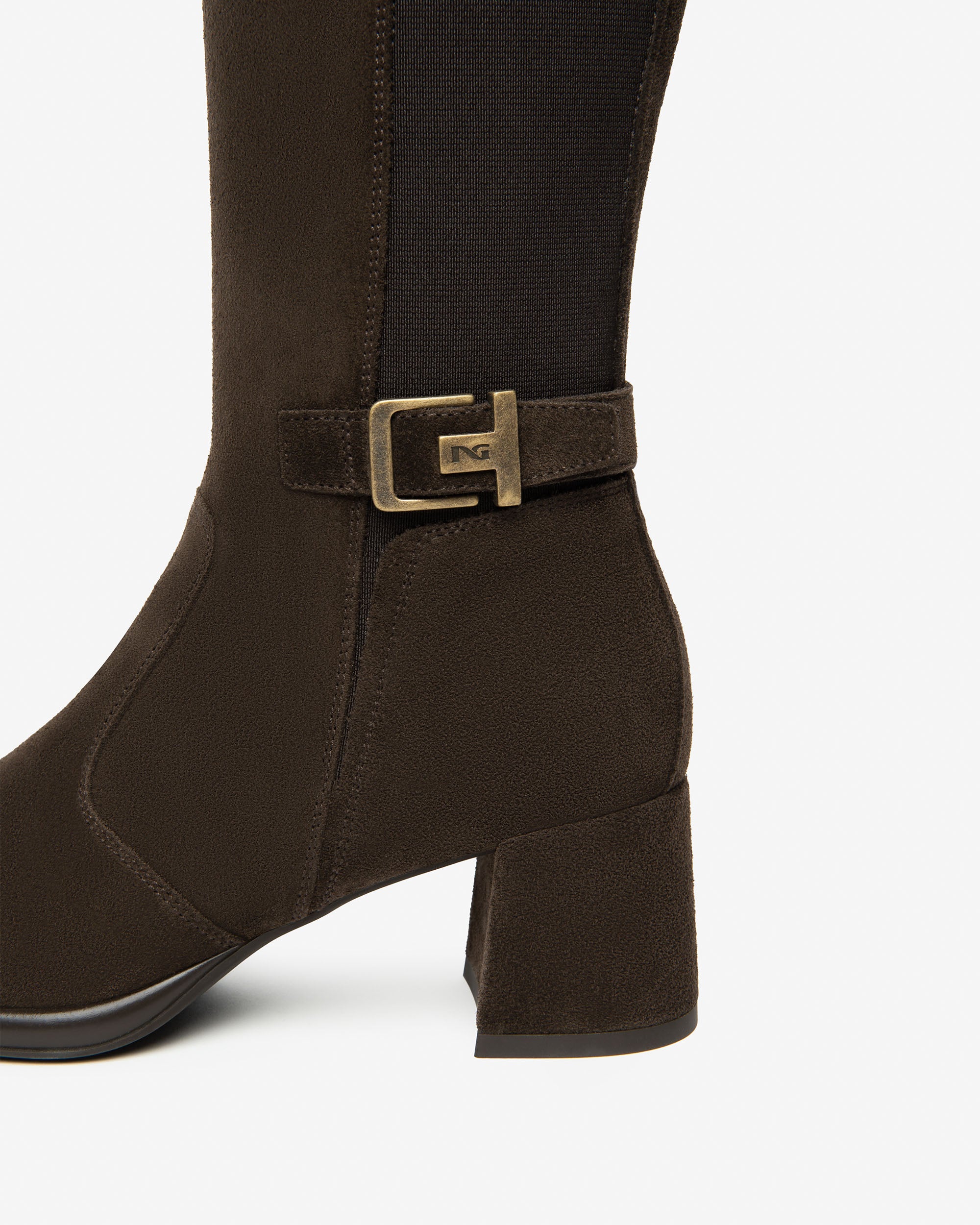 Nero Giardini Boots bottes femme daim tissu hiver
