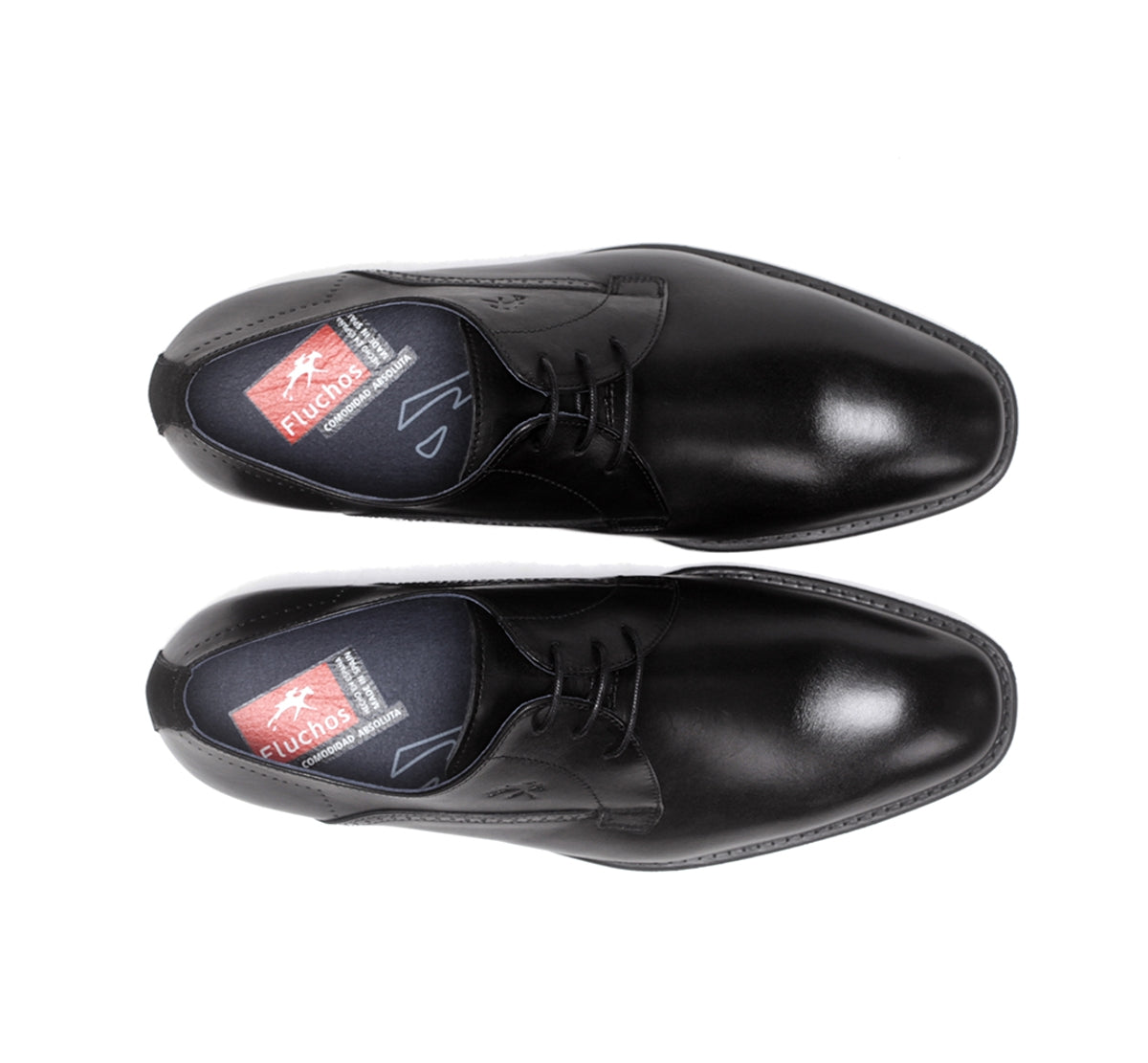 Fluchos Zapatos Luke F1056 derbies noir homme cuir
