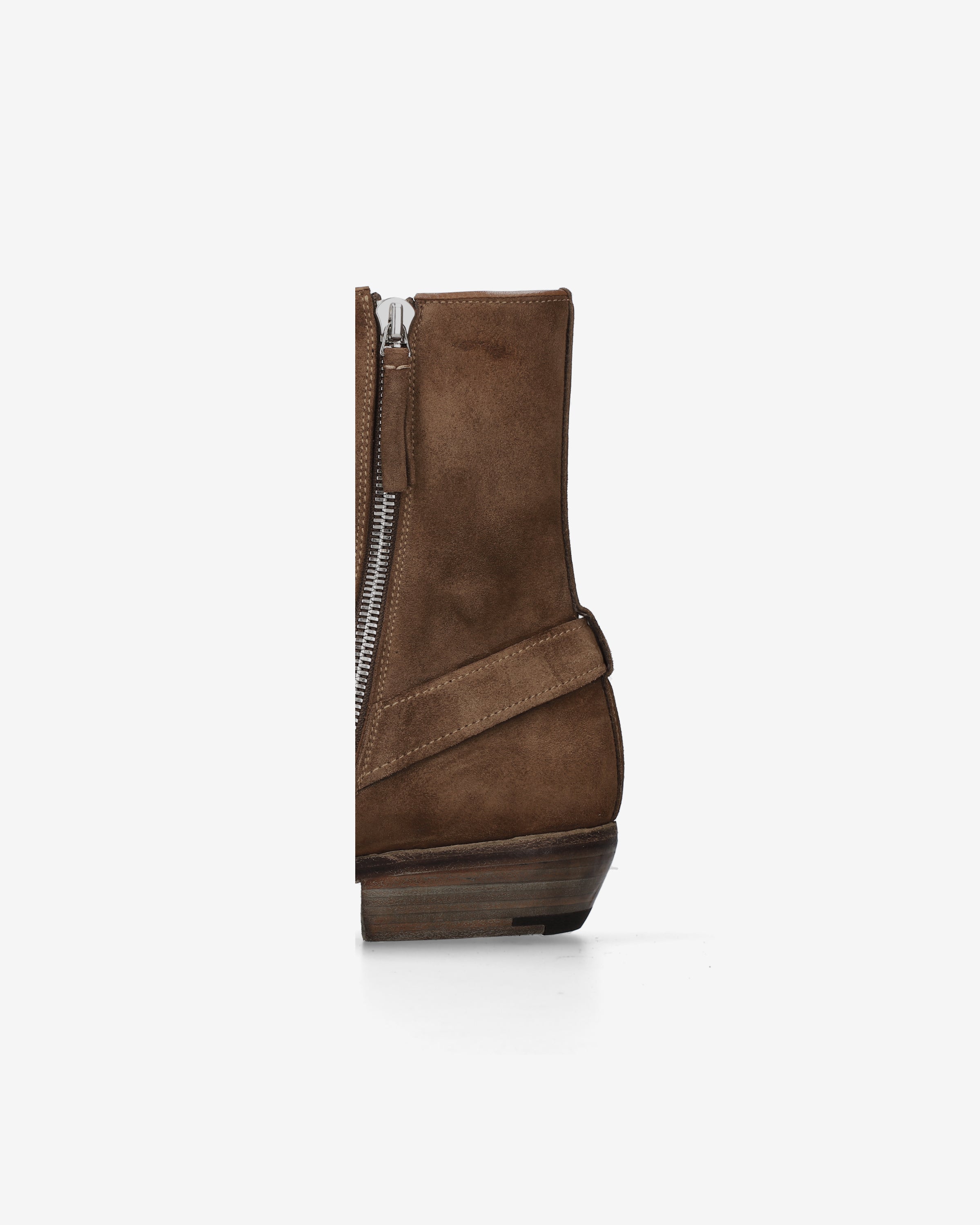 Premiata Boots biker marron daim homme