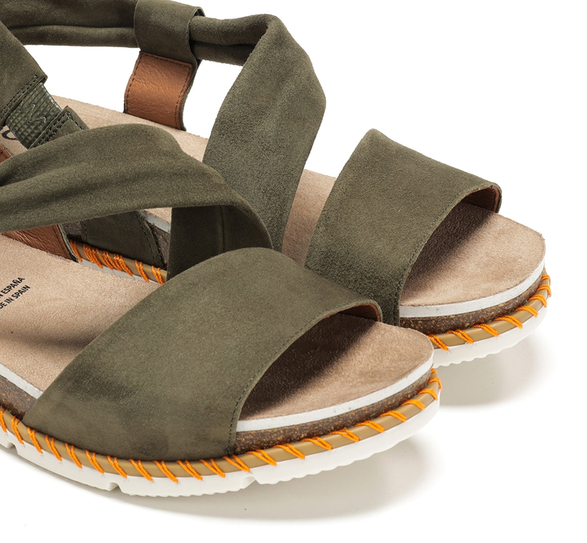 Dorking by Fluchos Sport D9324 sandale verte femme cuir