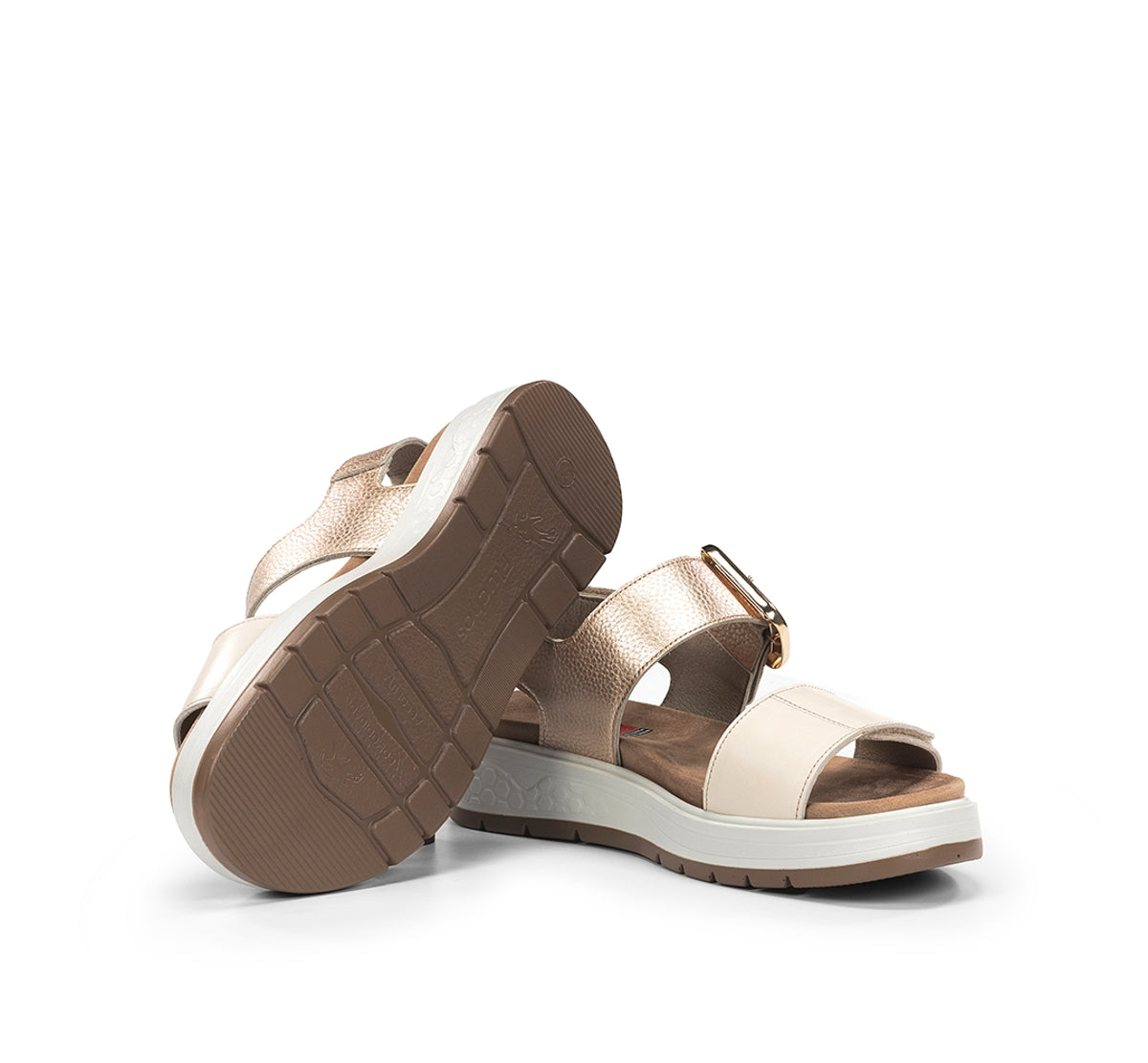 Fluchos Street F2166 sandales blanc cuir femme