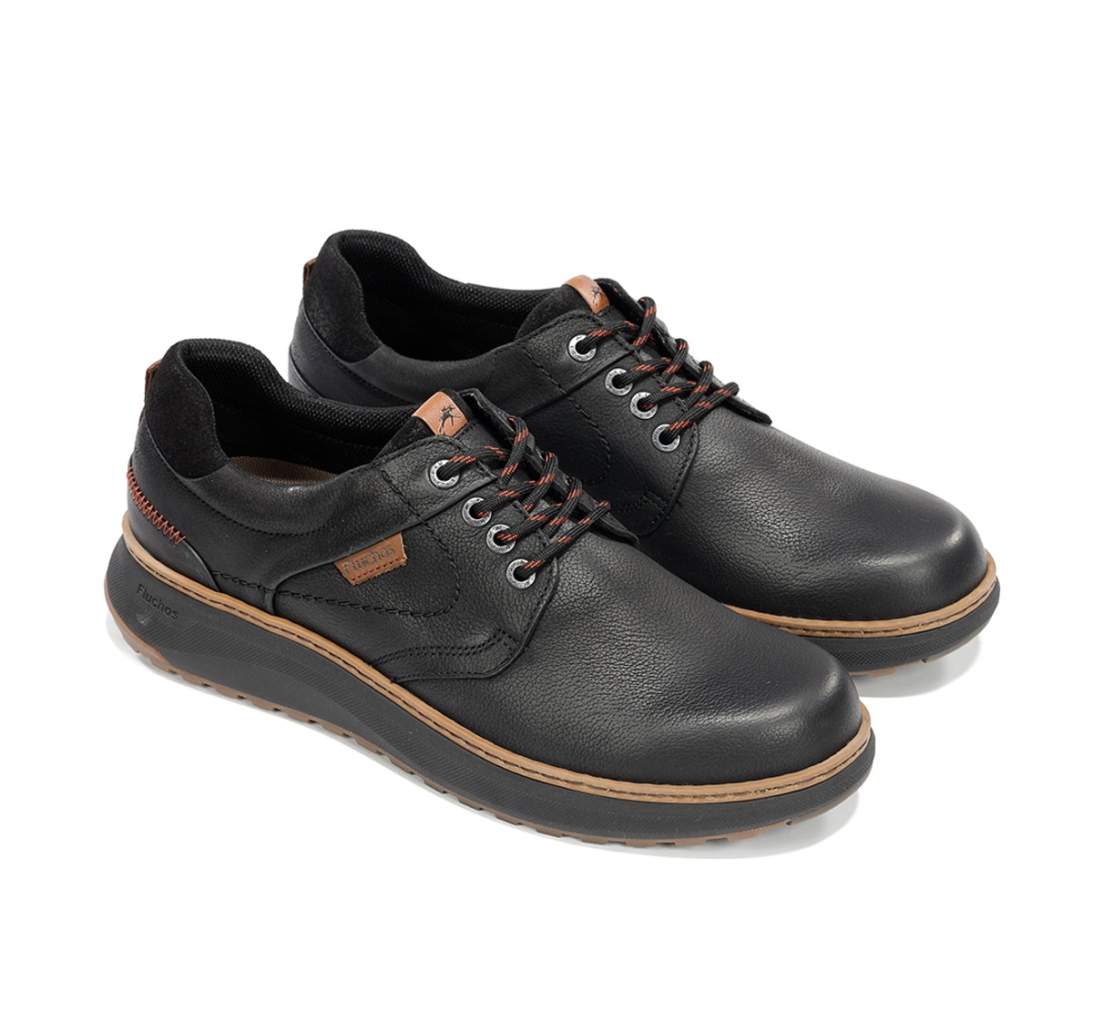 Fluchos Wildford F2535 chaussures noir homme cuir