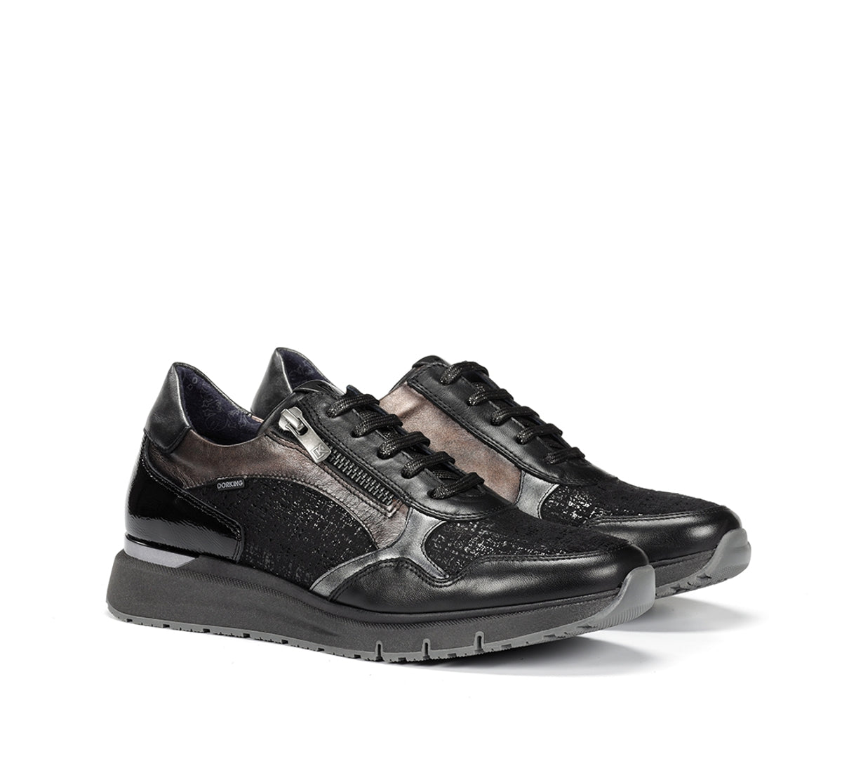 Dorking Serena D9213 basket noire femme confort
