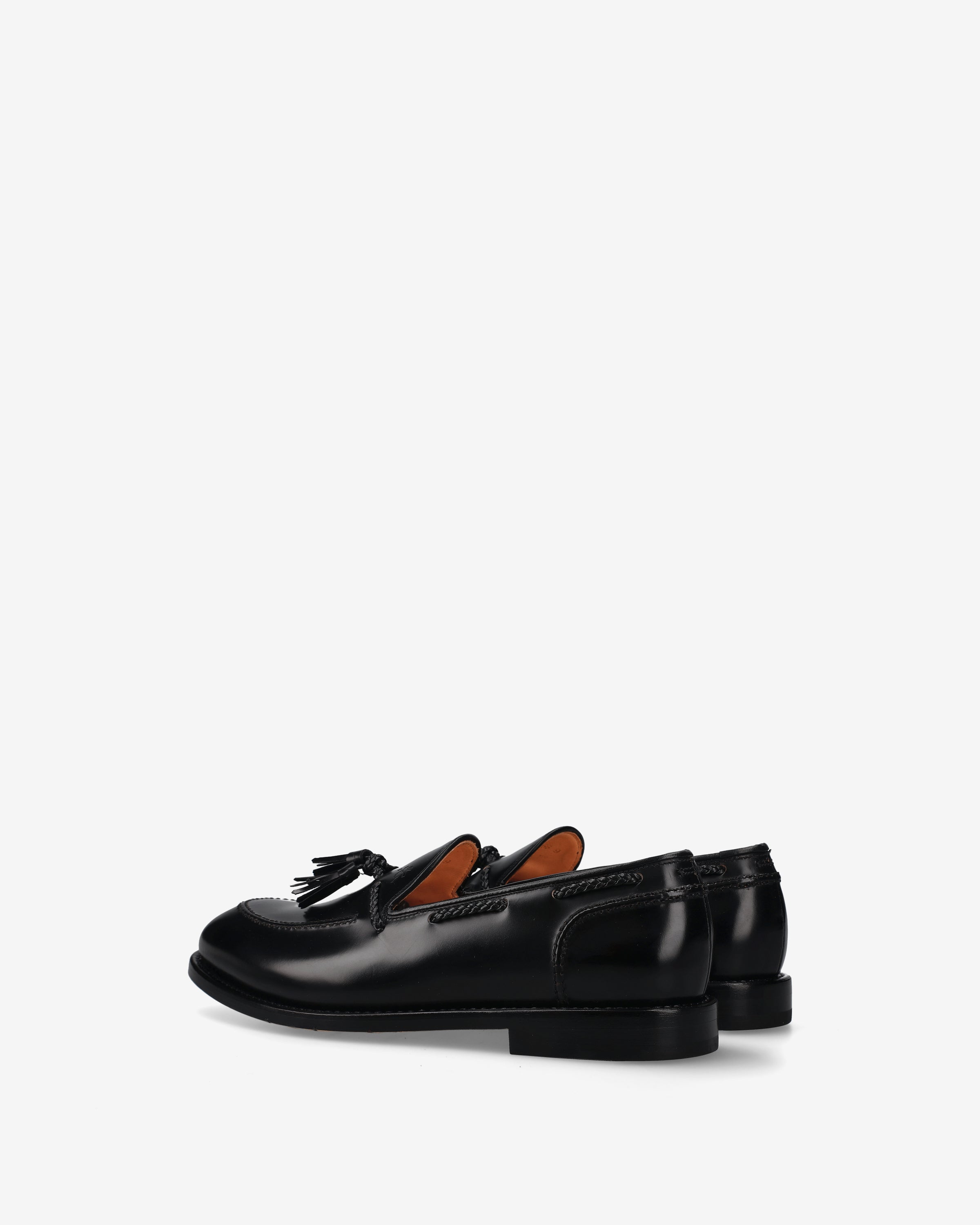Premiata Sneakers mocassins cuir homme noir à glands