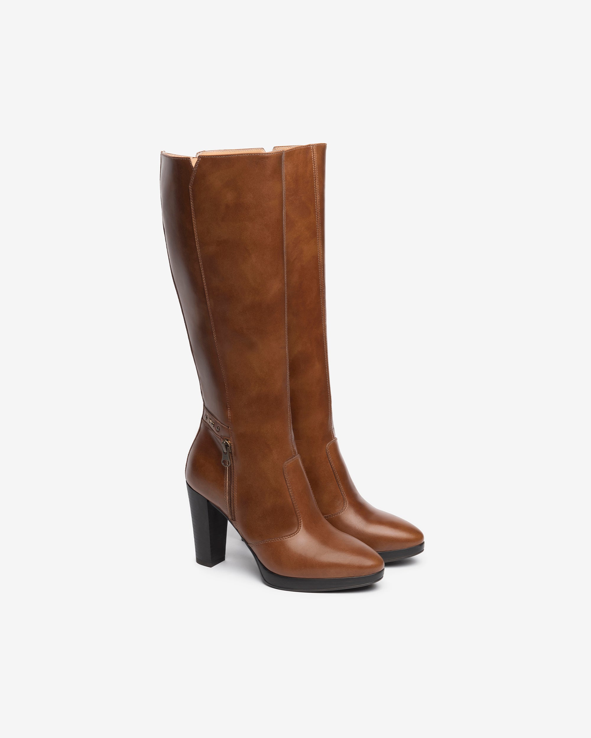 Nero Giardini Boots Bottes Cuir Femme Minimalistes