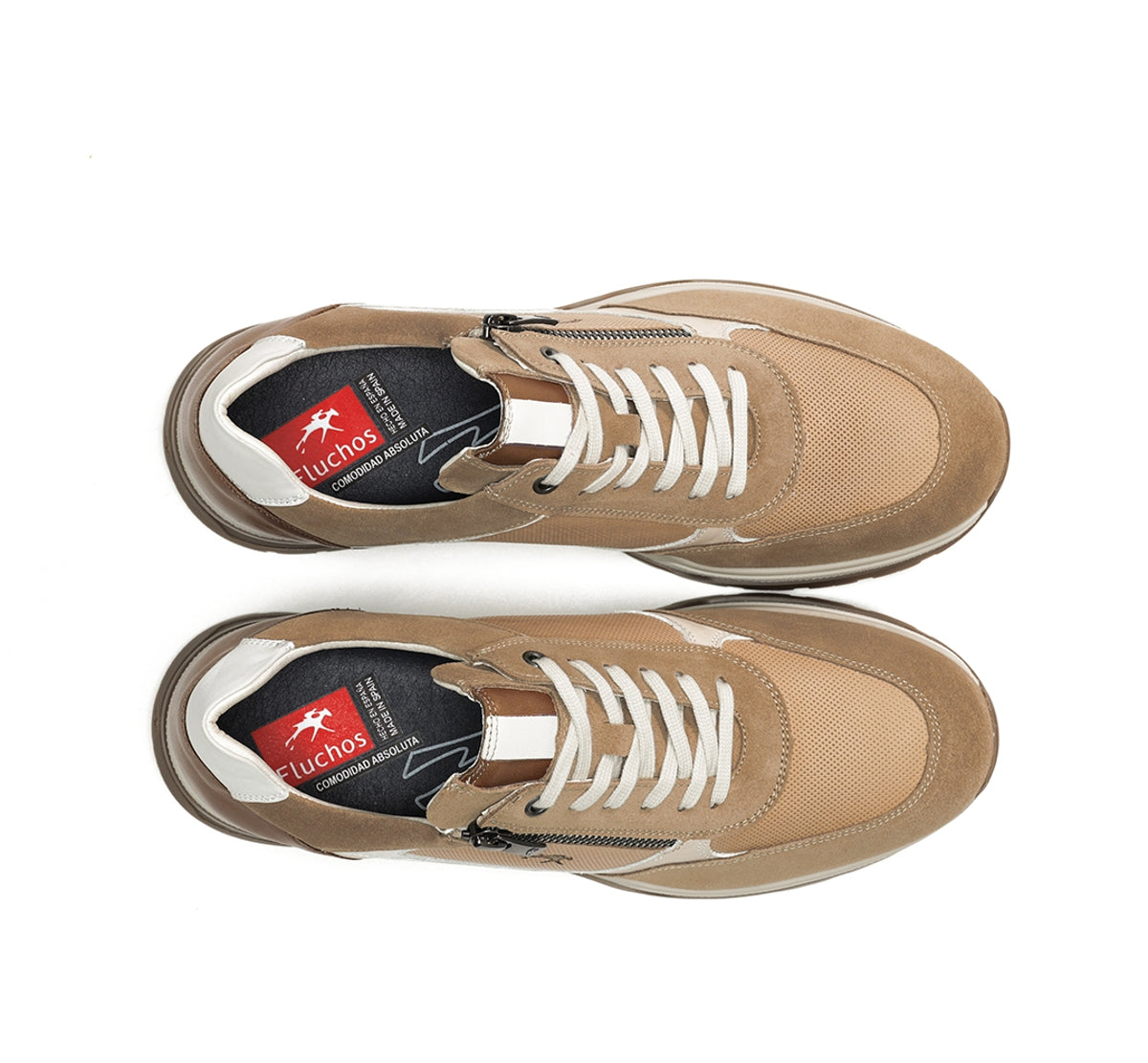 Fluchos Louis F1958 baskets cuir marron homme