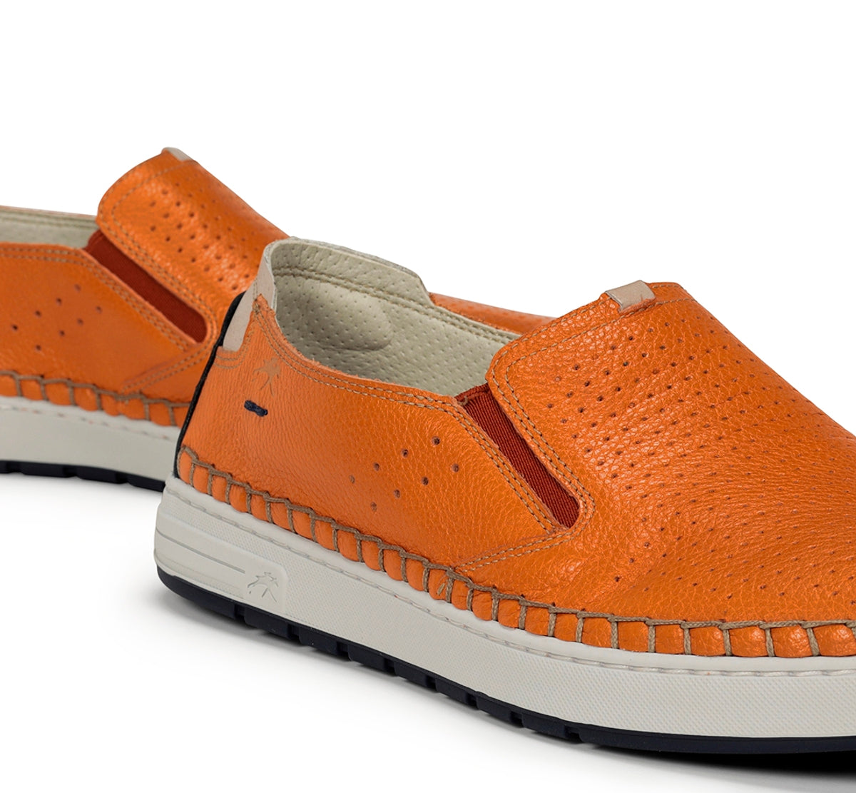 Fluchos Lester F1719 baskets slip on orange homme