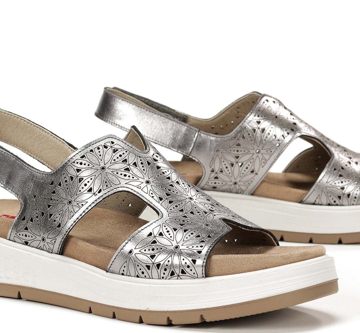 Fluchos Street F2007 sandale femme argent