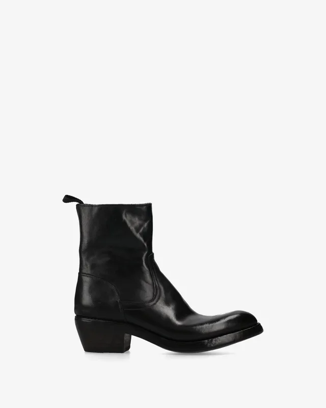 Premiata Boots santiags cuir noir texan homme