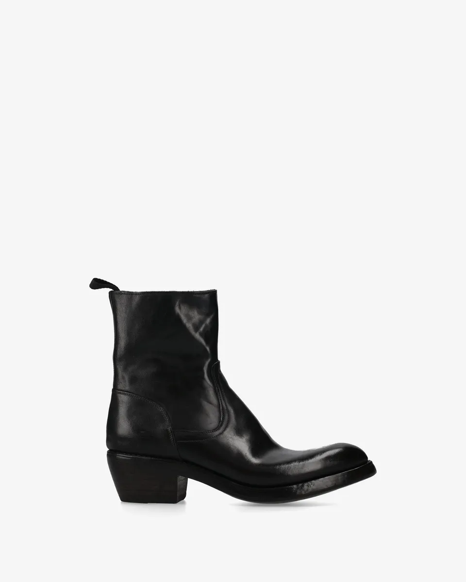 Premiata Boots santiags cuir noir texan homme