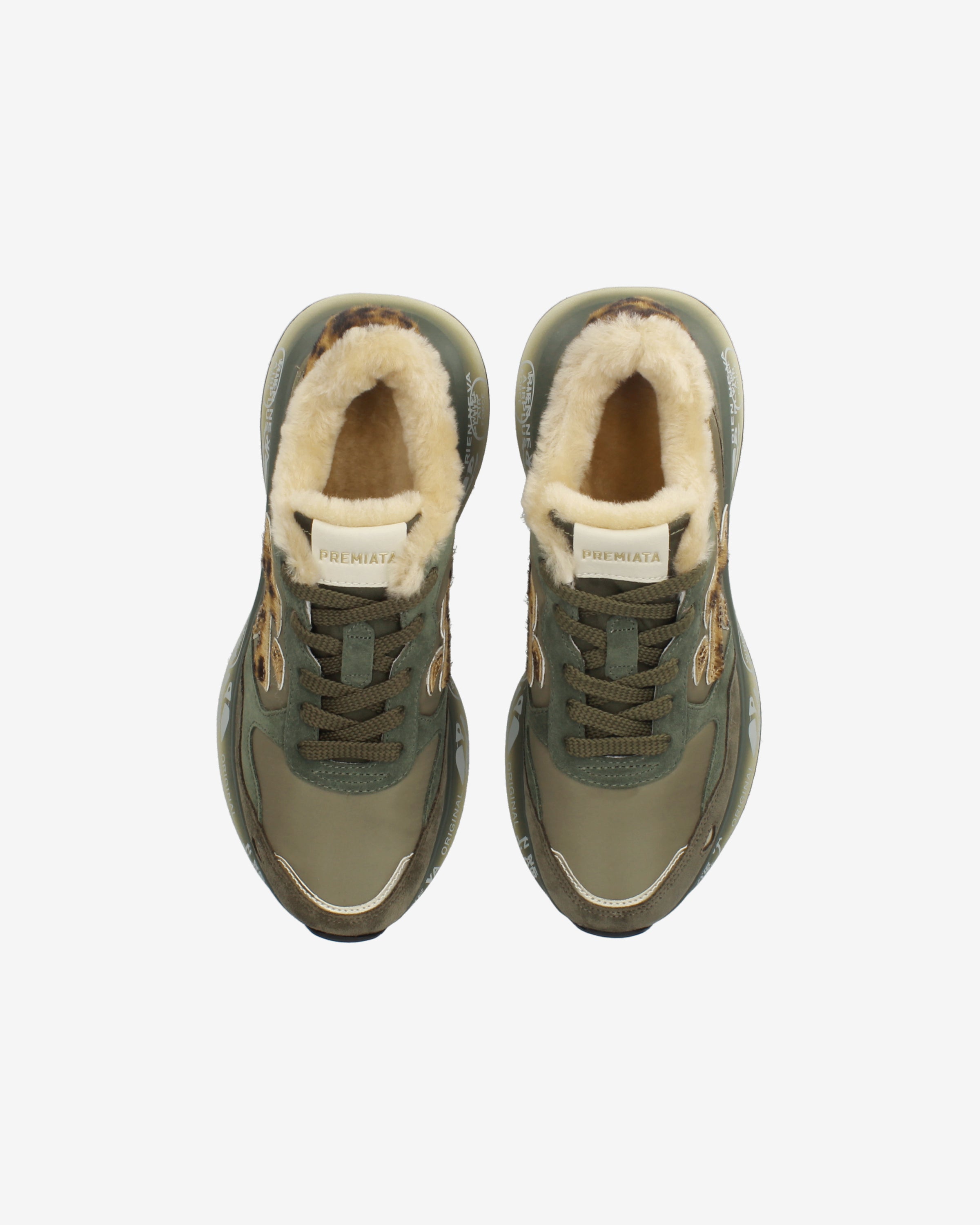 Premiata Lauryn 7790 sneakers femme vert sauge olive