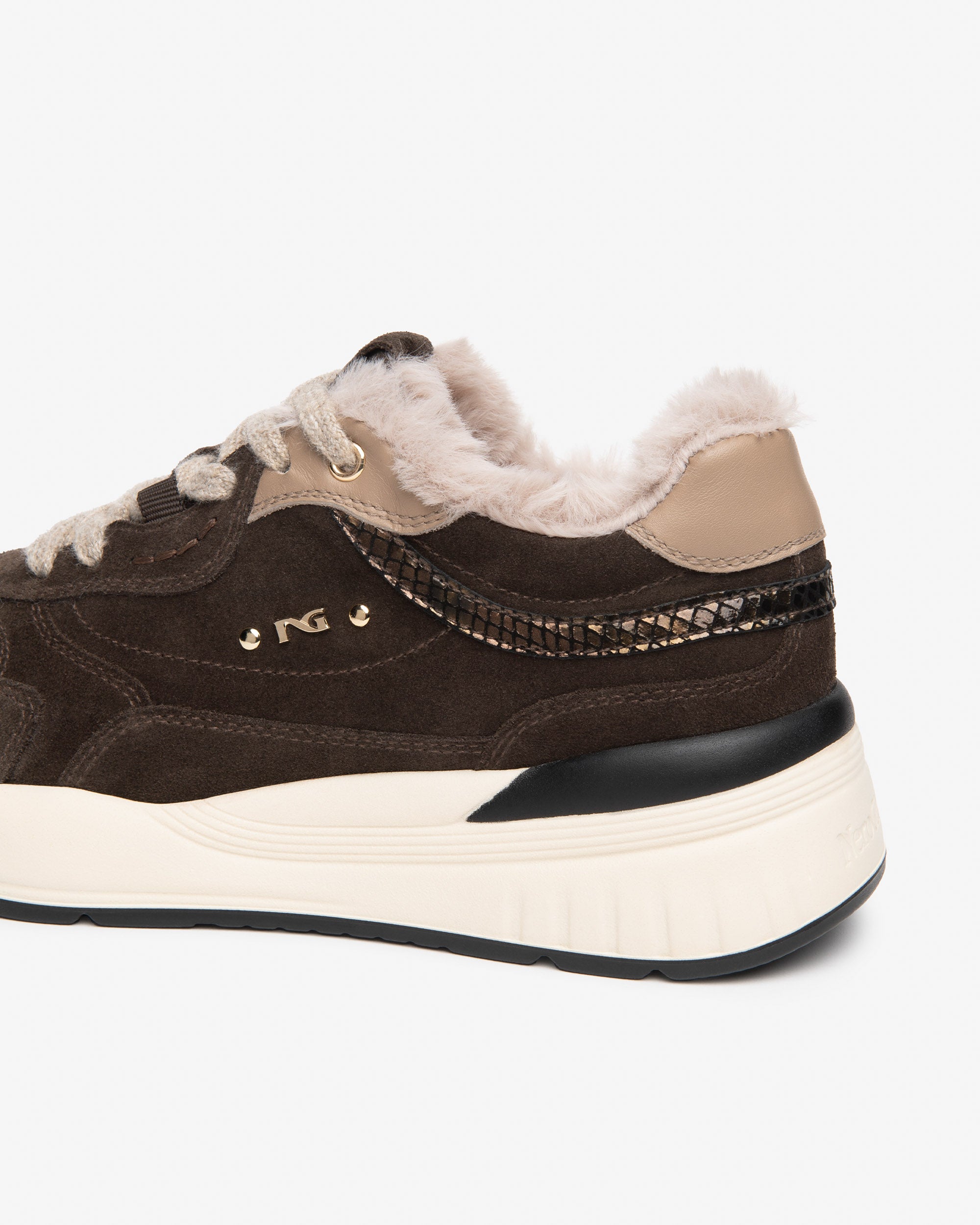 Nero Giardini Sneakers baskets daim cuir femme 60 mm