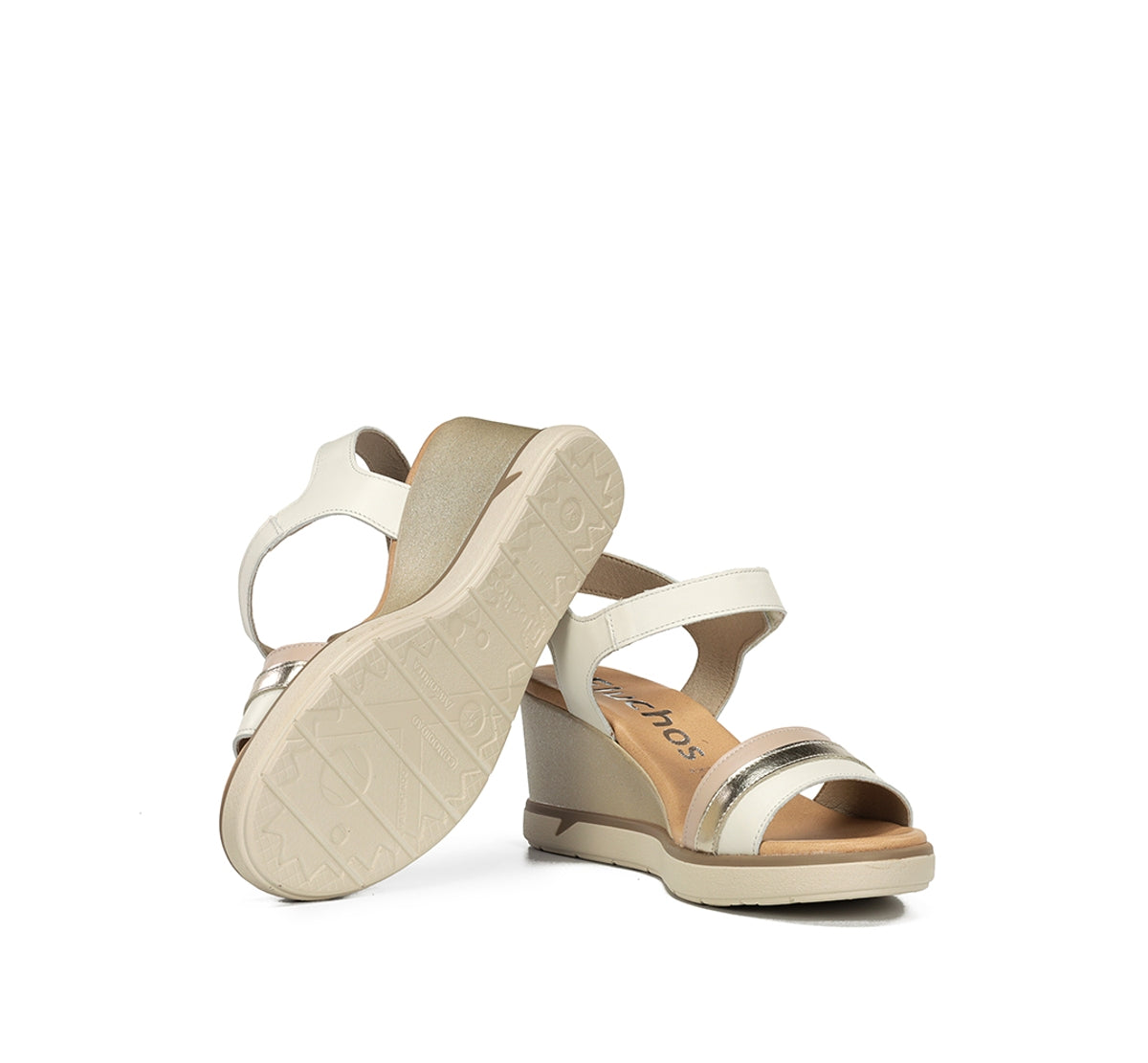 Fluchos Smash F2390 sandale compensee blanche femme