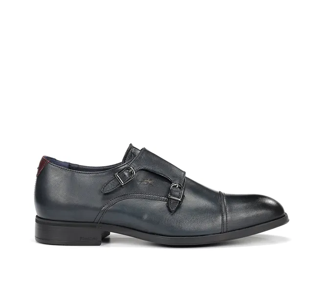 Fluchos Asgard F1838 derbies homme bleu cuir lisse