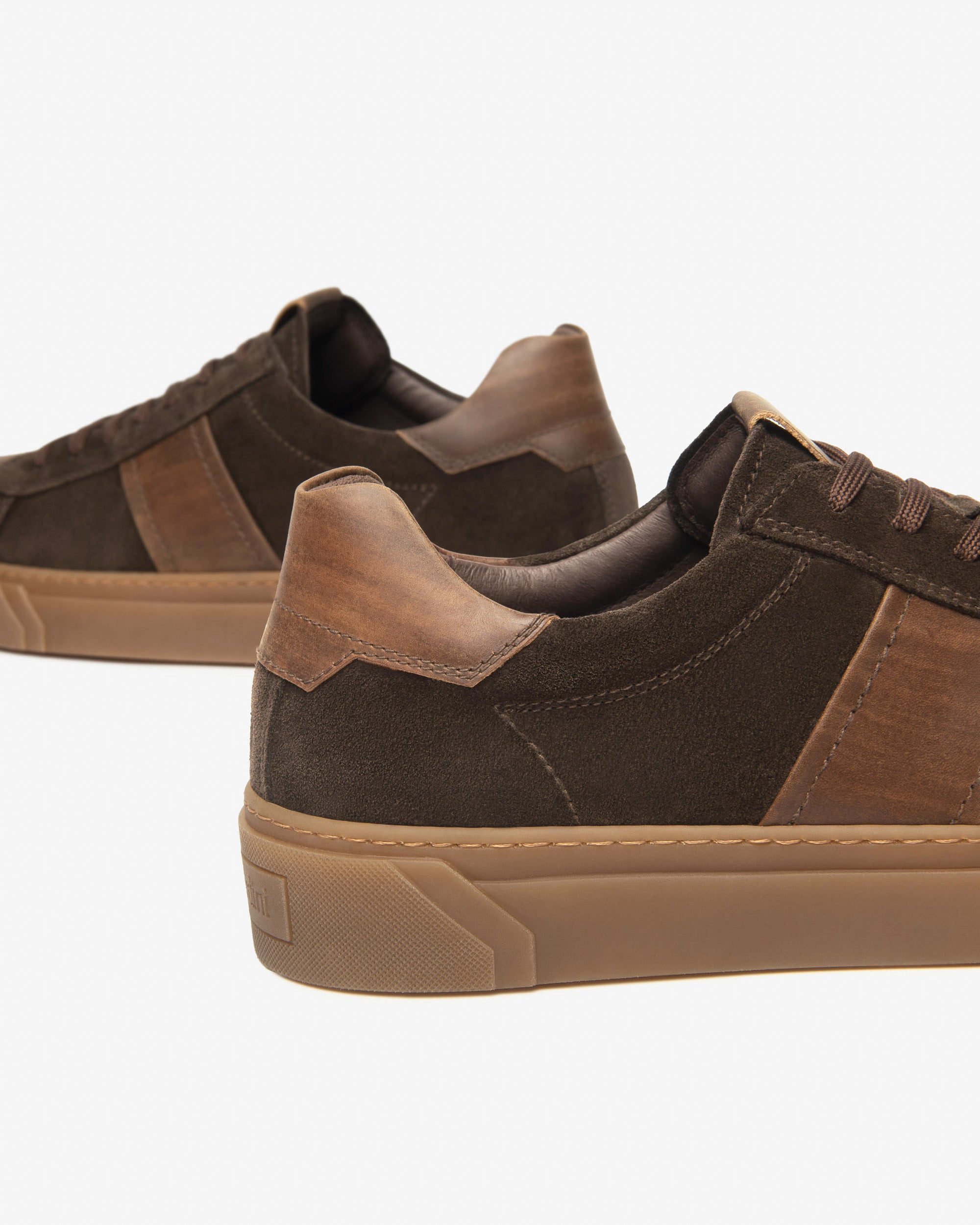 Nero Giardini Sneakers Baskets Cuir Daim Homme
